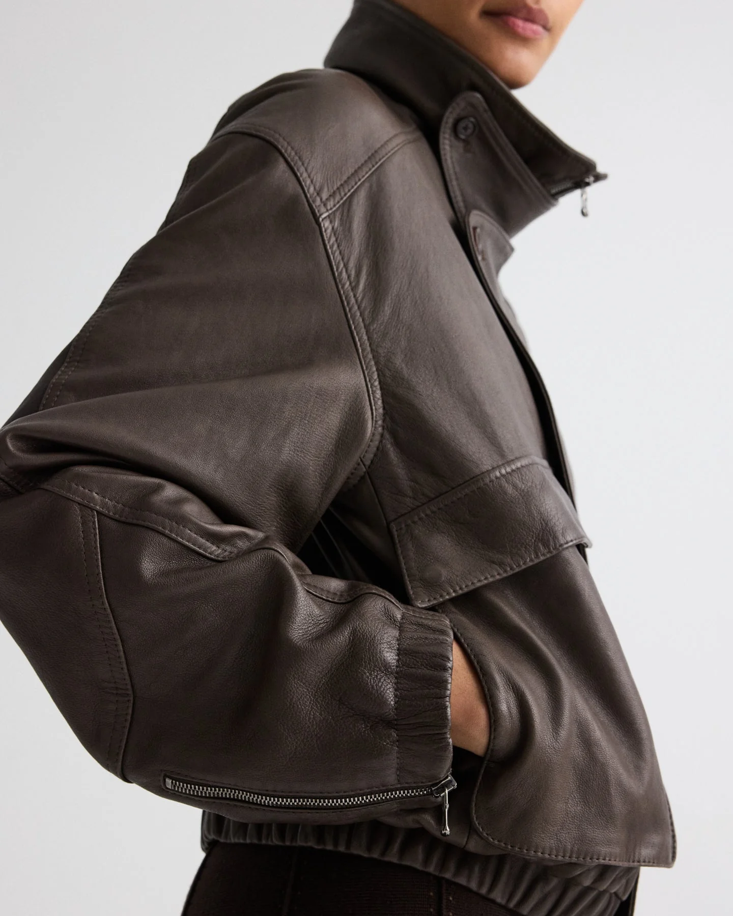 TWP - Hunter Jacket in Dolce Leather - Image 3