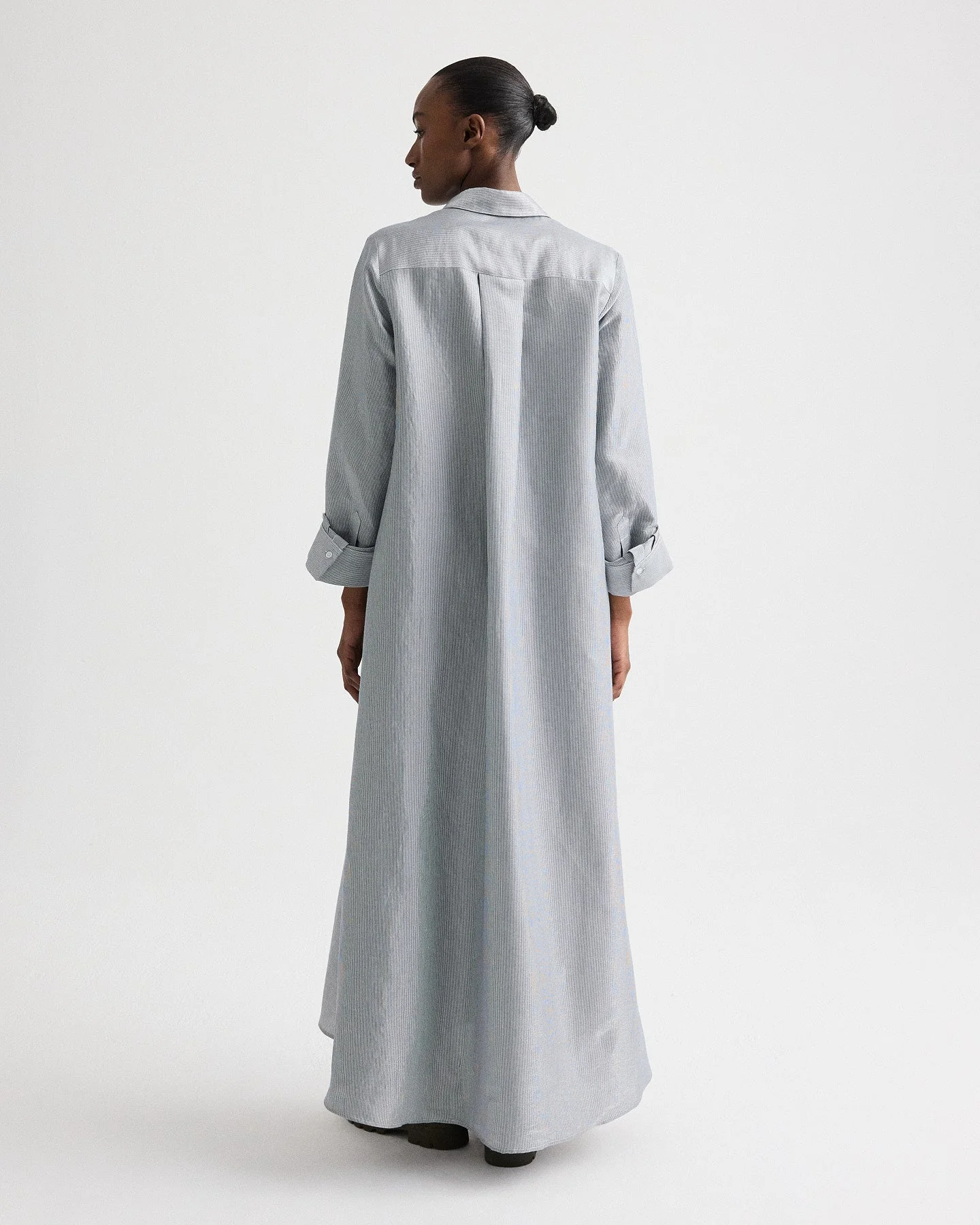 TWP - Jenny's Gown in Glossy Mini Stripe - Image 5