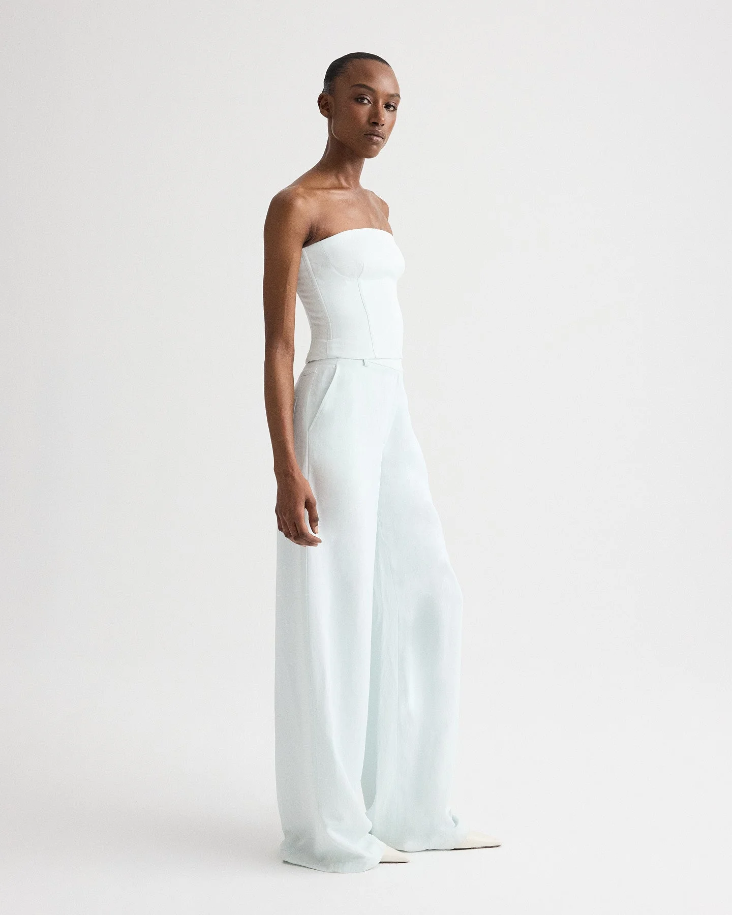 TWP - Jillian Bustier in Coated Viscose Linen - Image 4