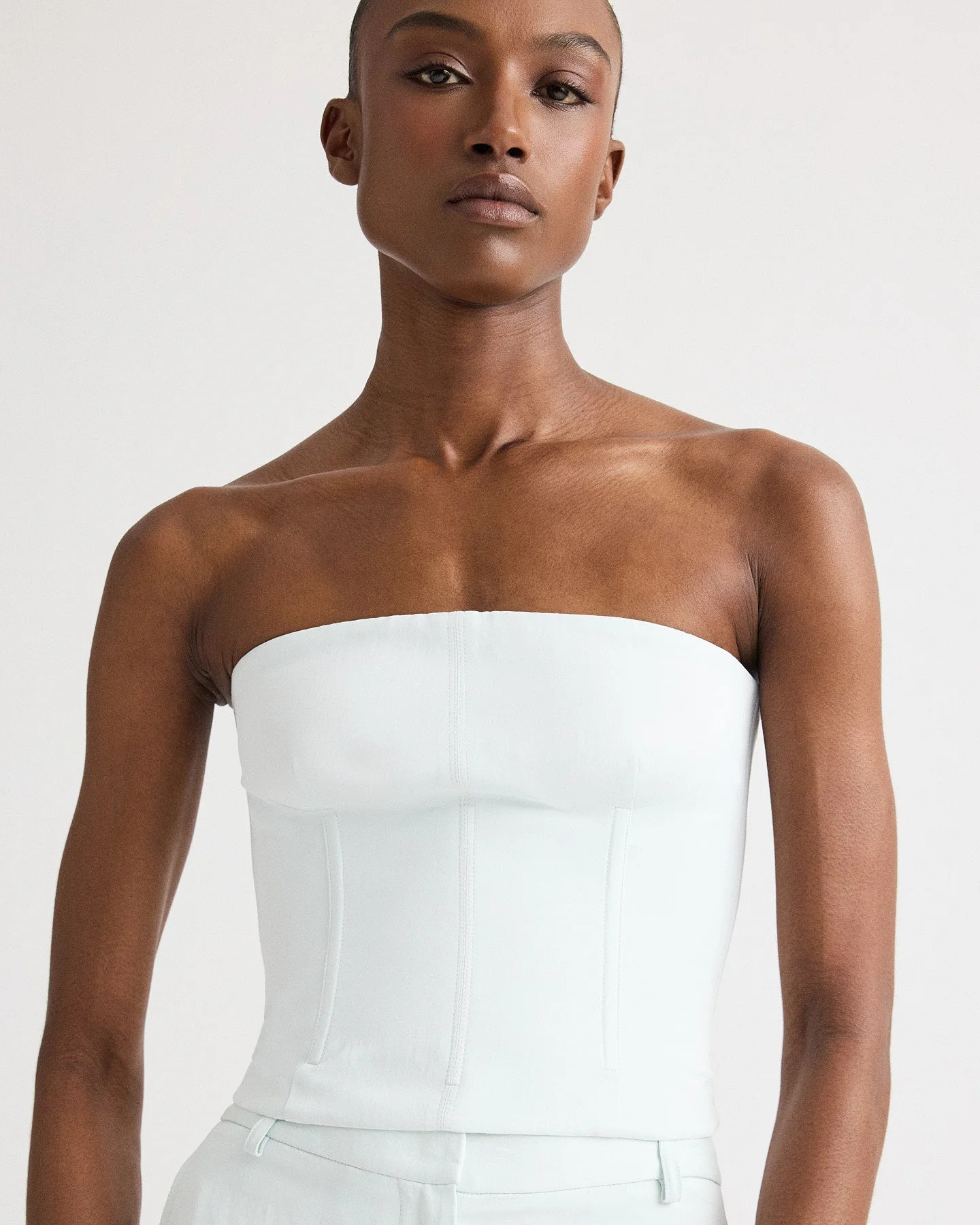 TWP - Jillian Bustier in Coated Viscose Linen - Image 2