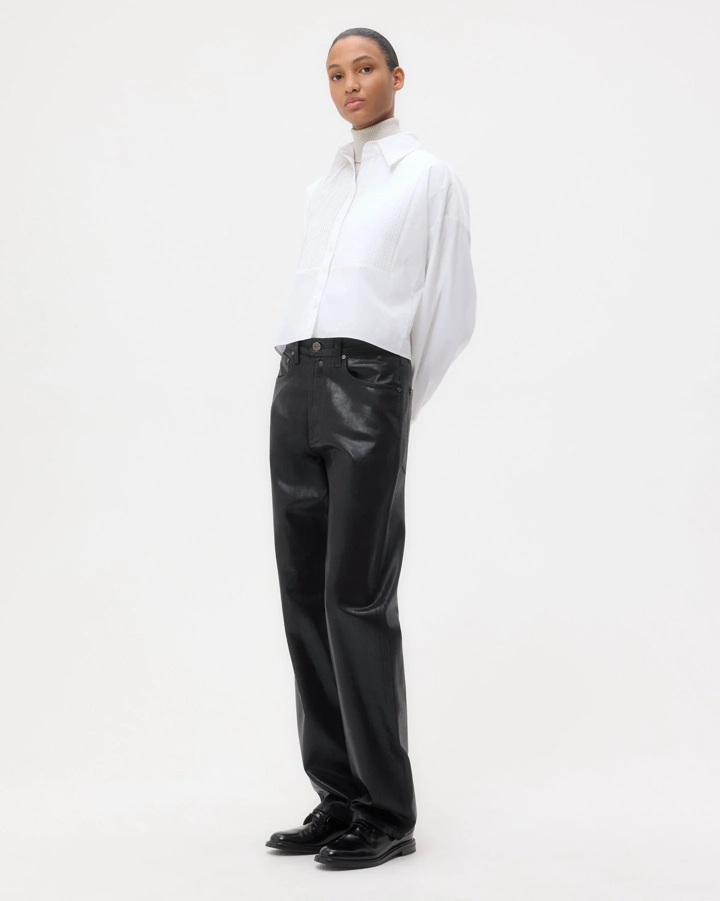 TWP - Kent St. Jean in Coated Denim - Image 2