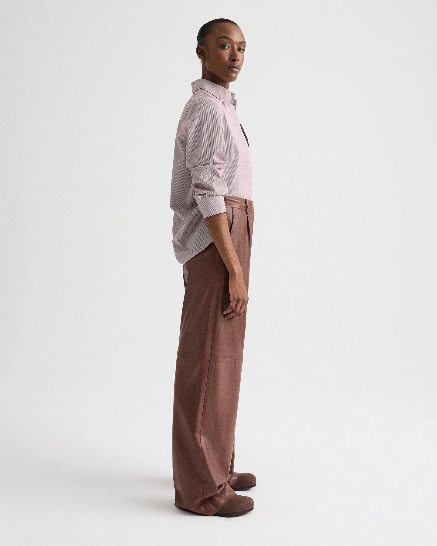 TWP - Leather Hudson St Pant in Paper Leather - Image 4