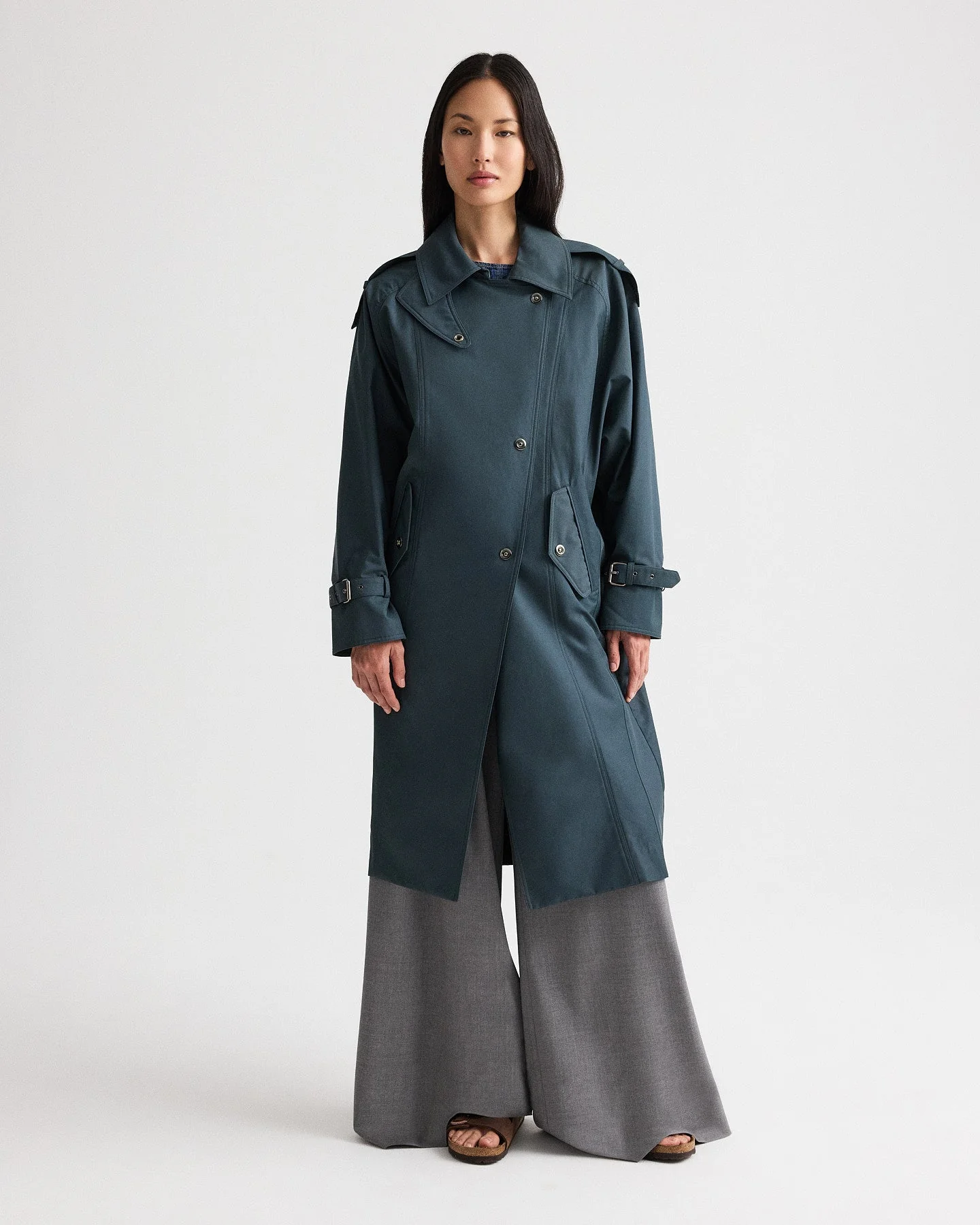 TWP - Long Bogie Trench in Water Repellent Twill