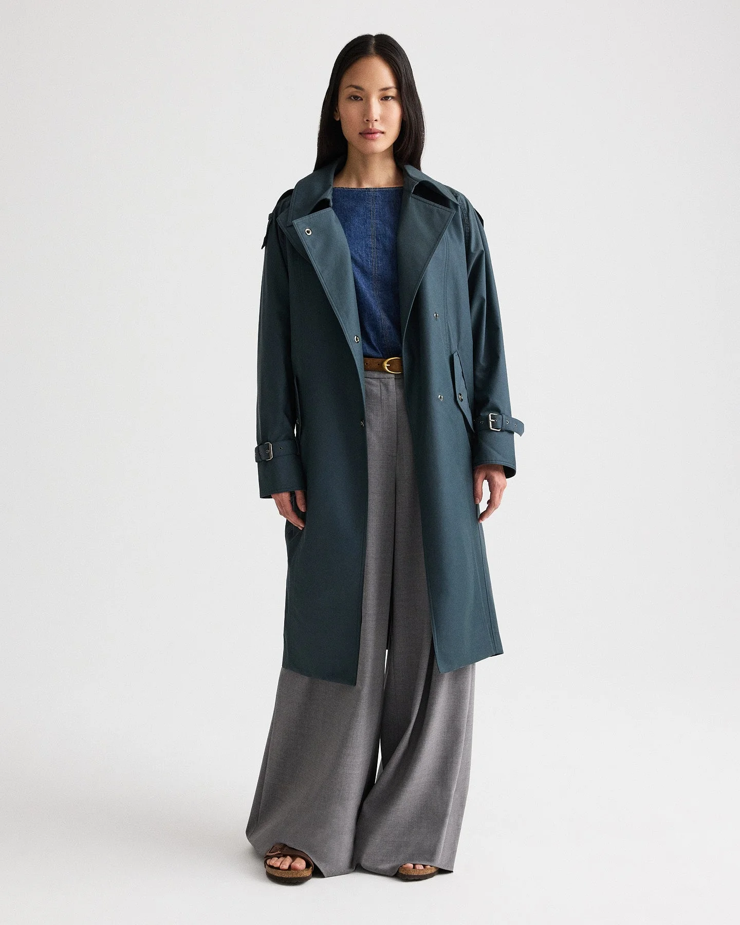 TWP - Long Bogie Trench in Water Repellent Twill - Image 3