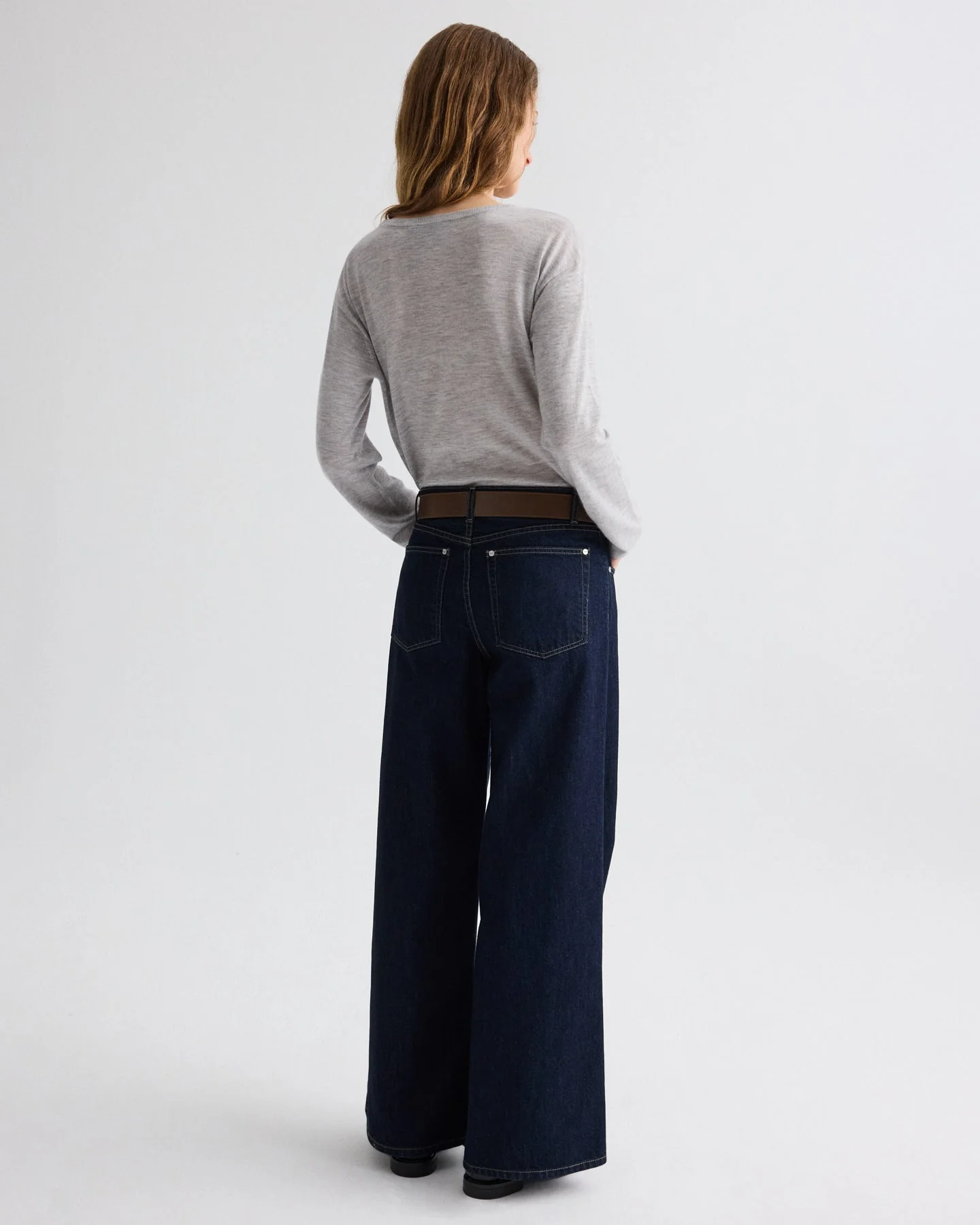 TWP - Long Sleeve True Crewneck in Superfine Cashmere - Image 5