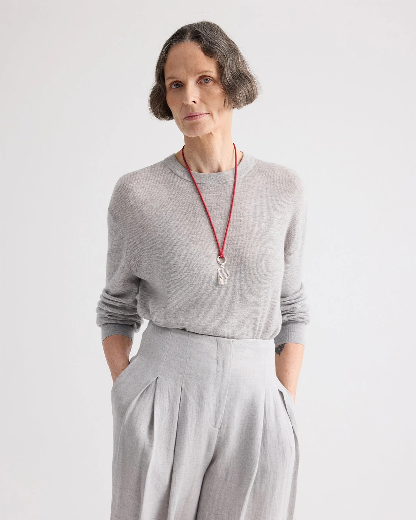 TWP - Ls Crewneck in Viscose Silk - Image 2