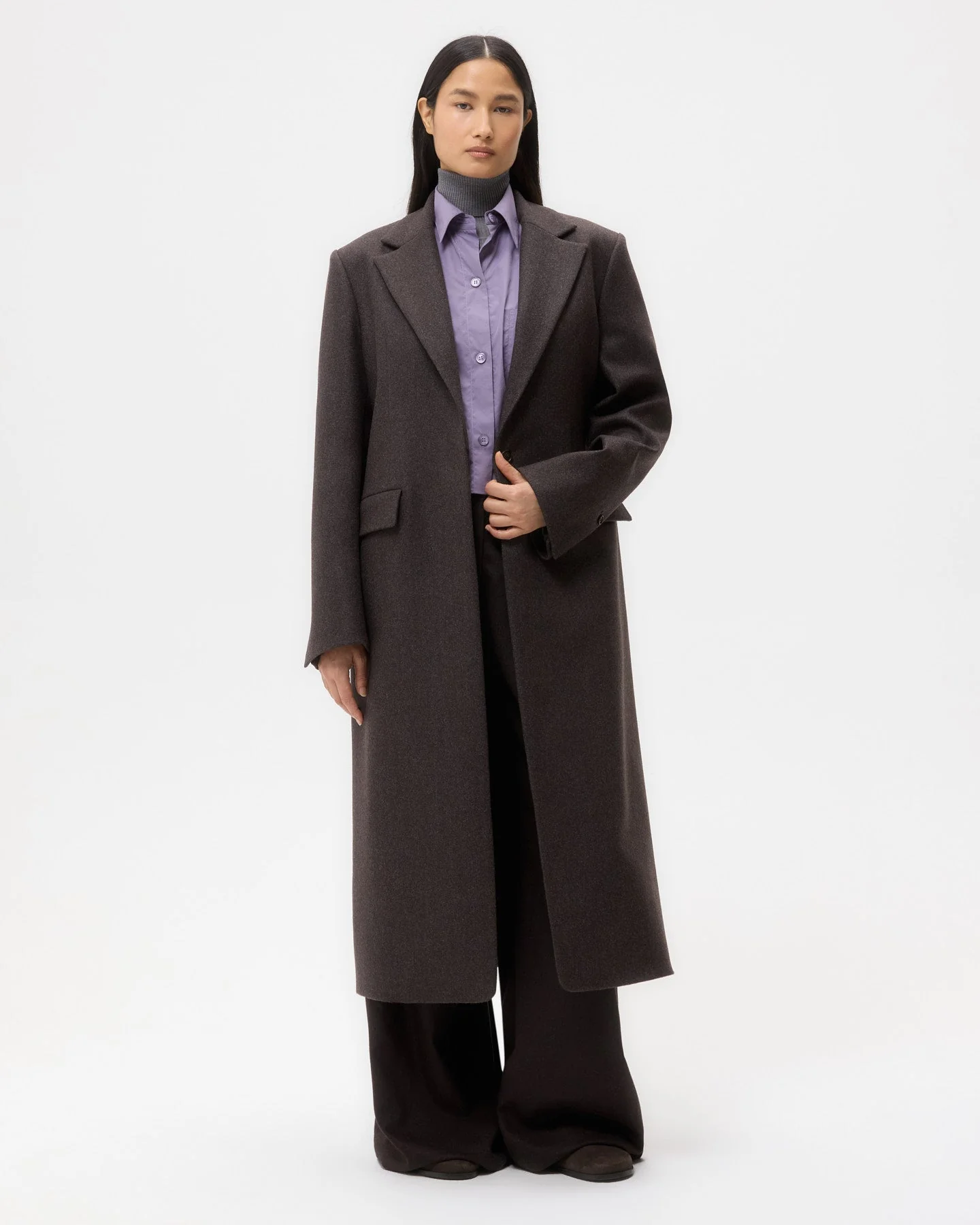 TWP - Mattie Coat in Melange Twill Coating