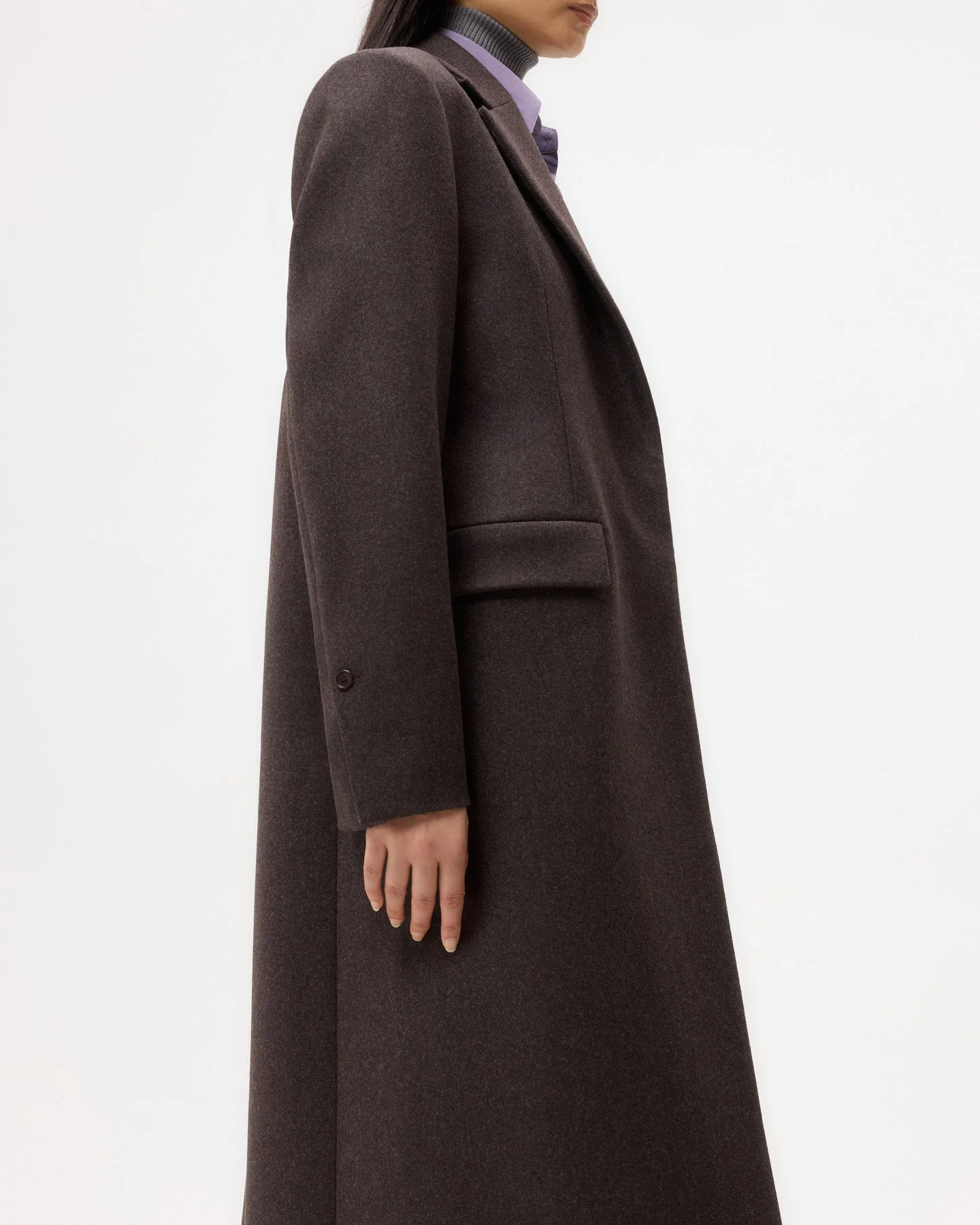 TWP - Mattie Coat in Melange Twill Coating - Image 2