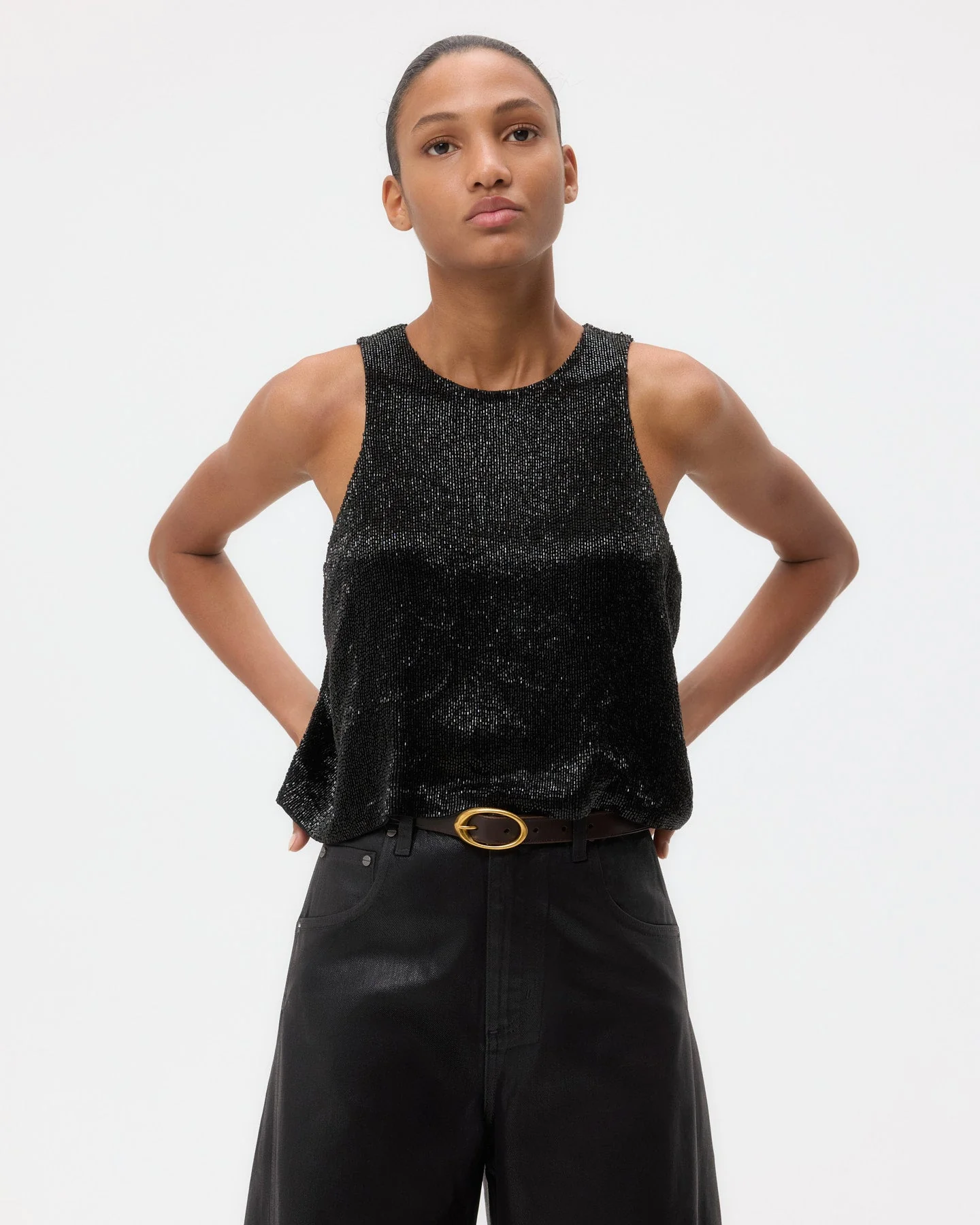 TWP - Micro Cut Bugle Tank in Crystals - Image 3