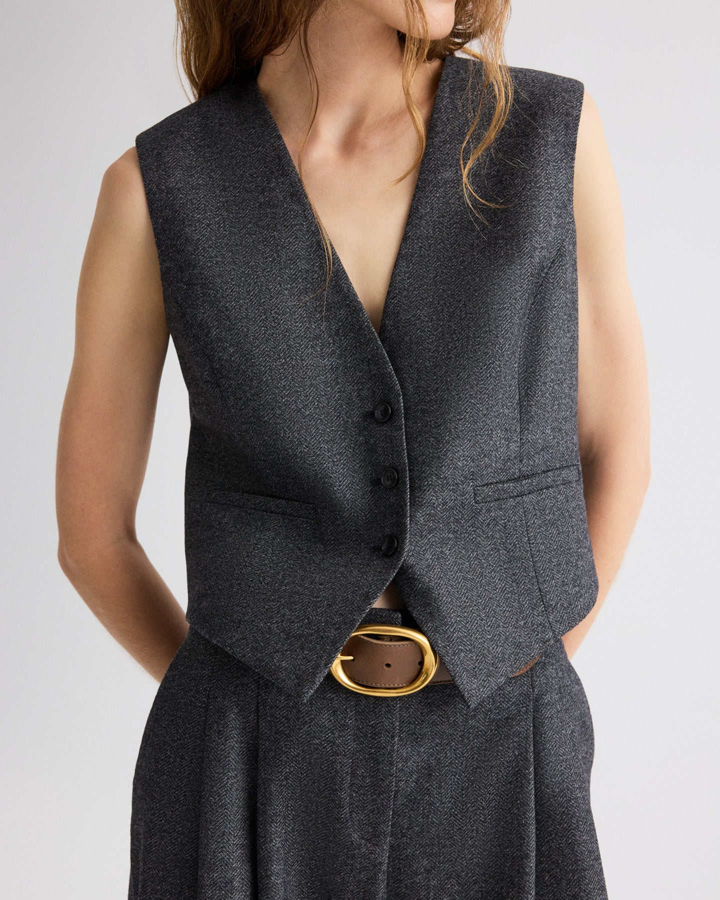 TWP - Mila Vest in Fancy Wool Flannel - Image 2