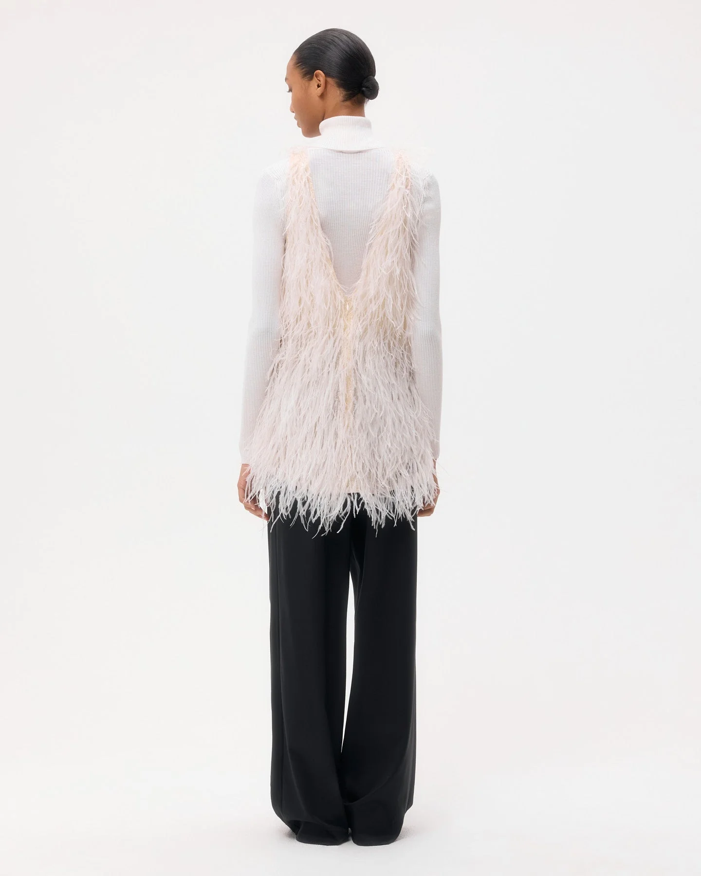 TWP - Mini Dress in Feathers - Image 5