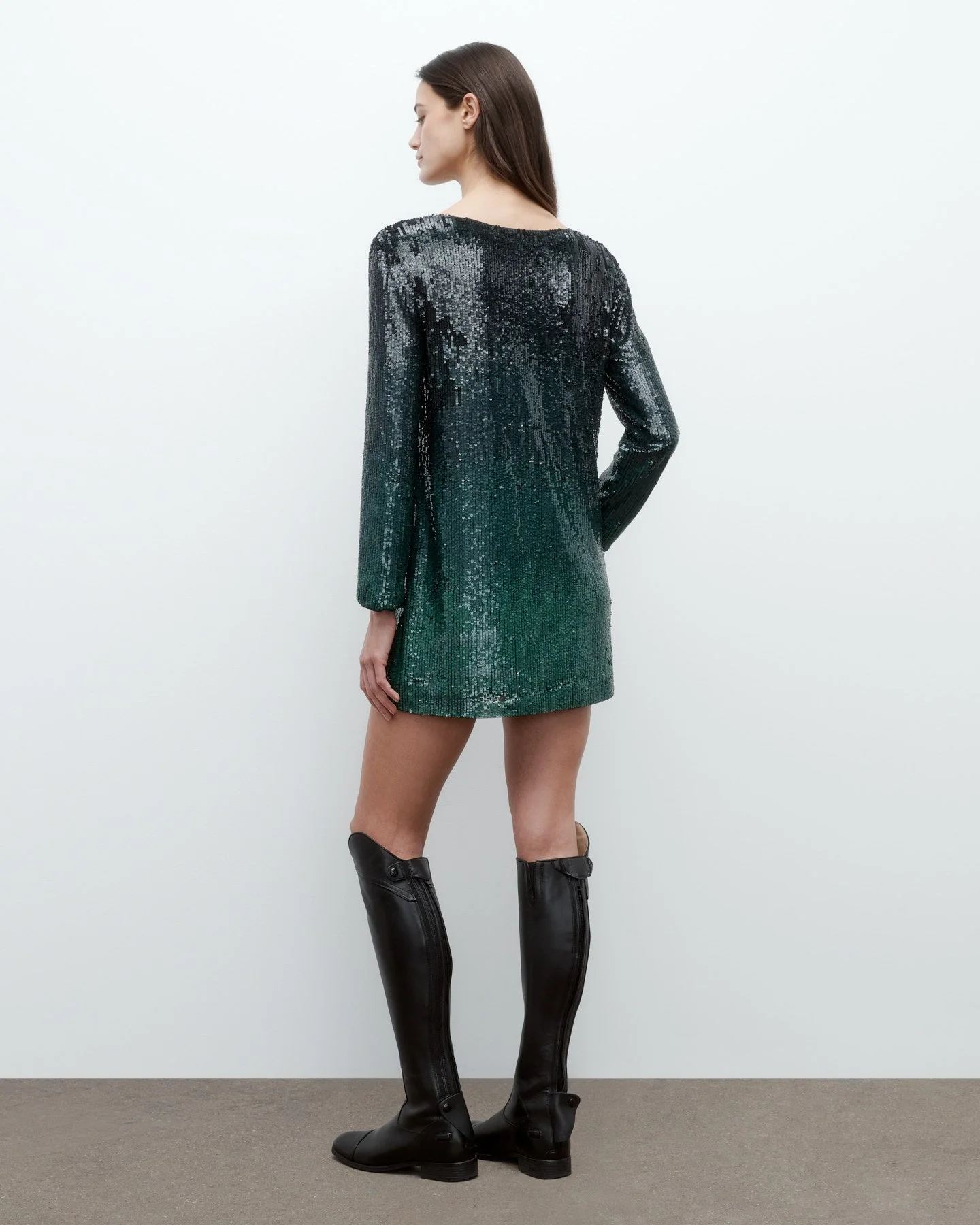 TWP - Mini T Shirt Dress in Fishscale Sequins - Image 5