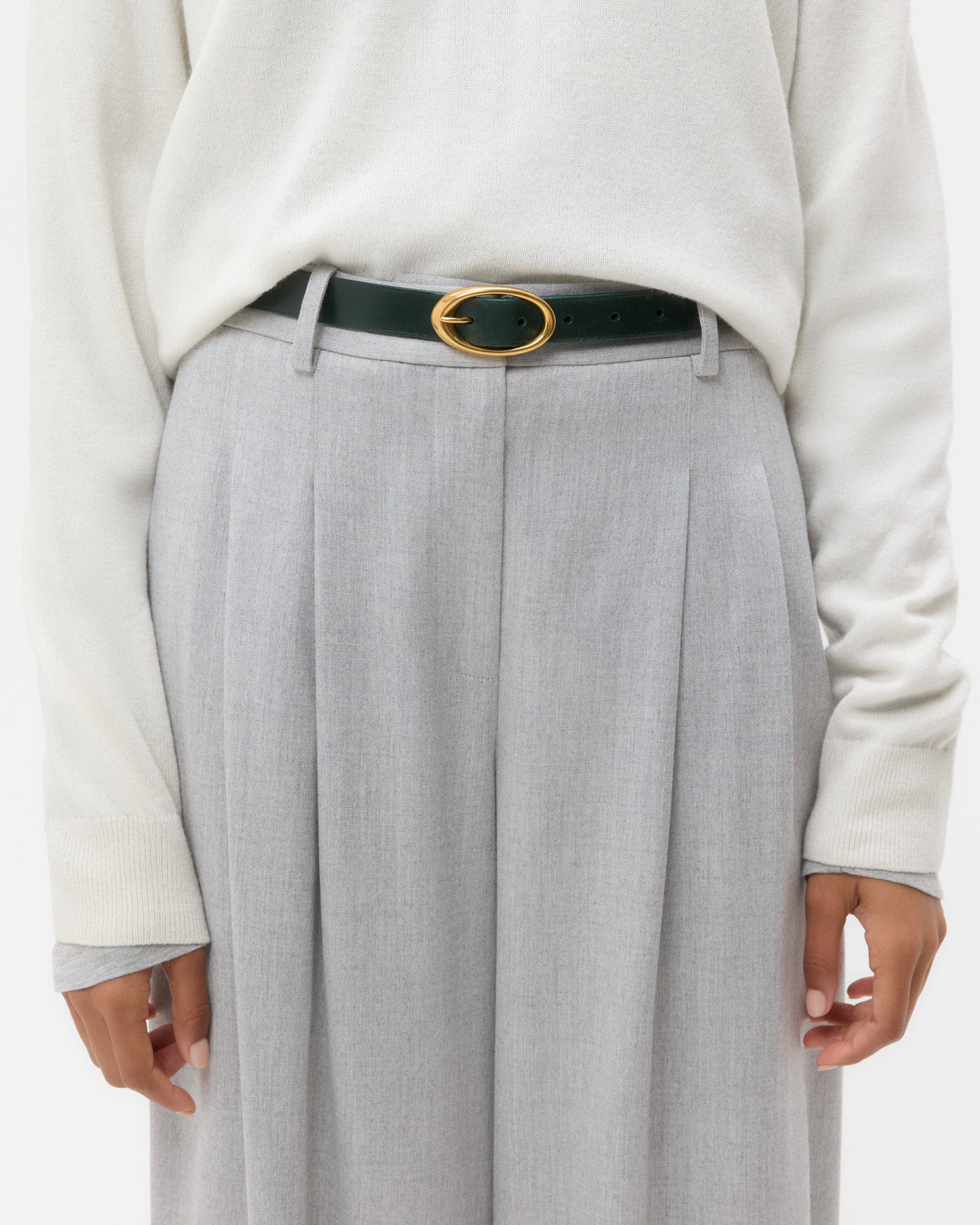 TWP - Narrow Belt in Leather - Image 2