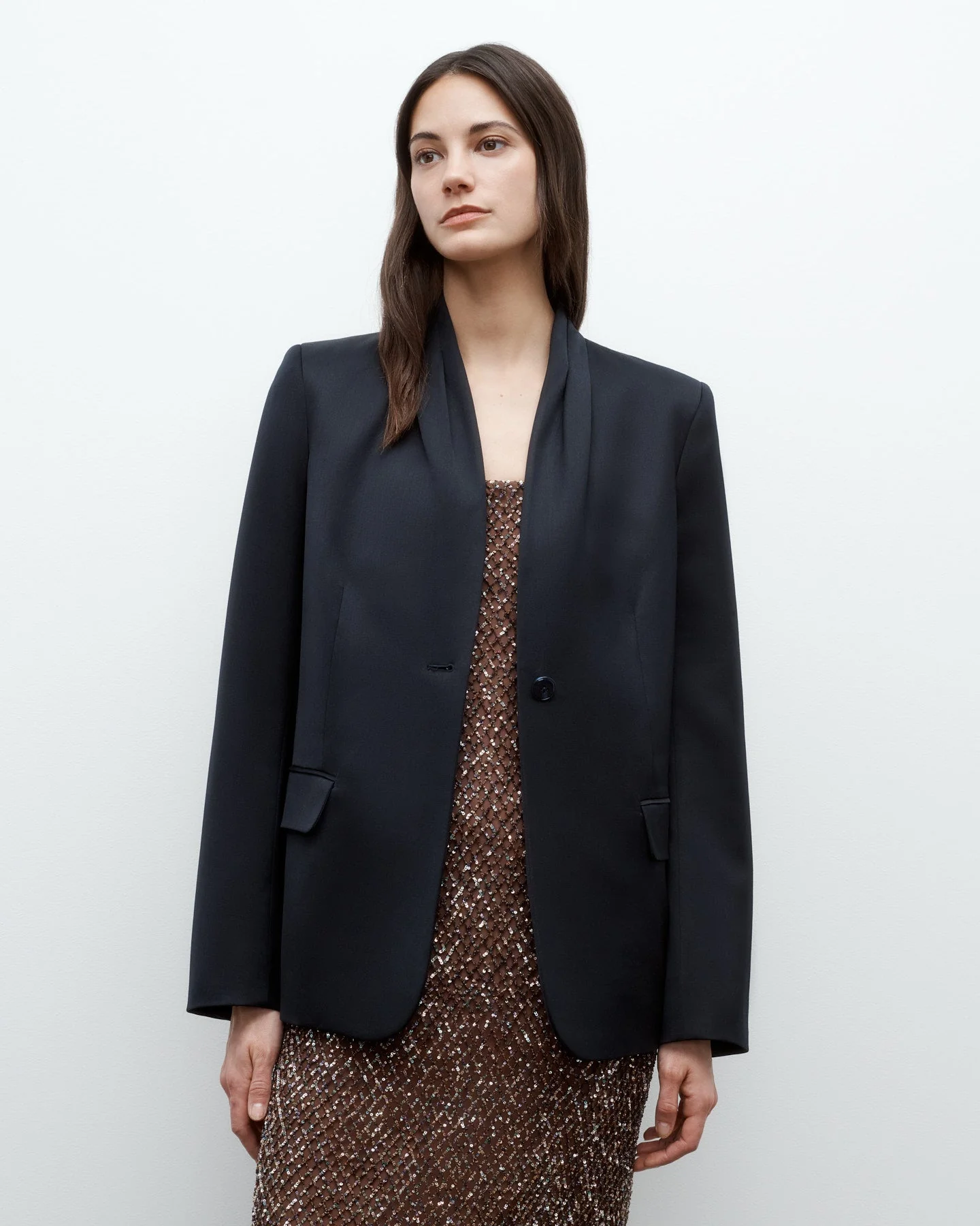 TWP - New Dinner Jacket in Satin Faced Wool Suiting