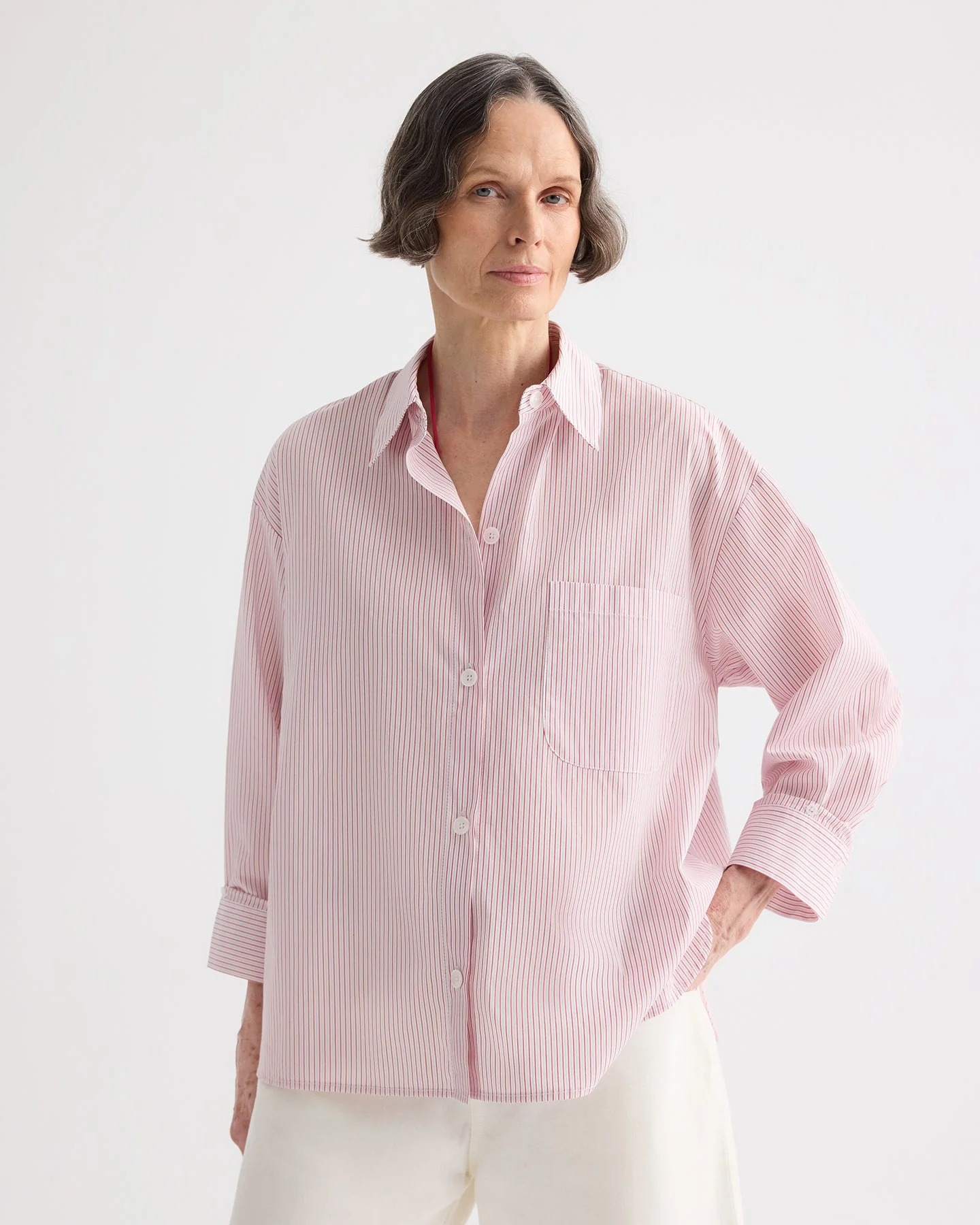 TWP - Newest Earl Shirt in Cotton Stripes - Image 2