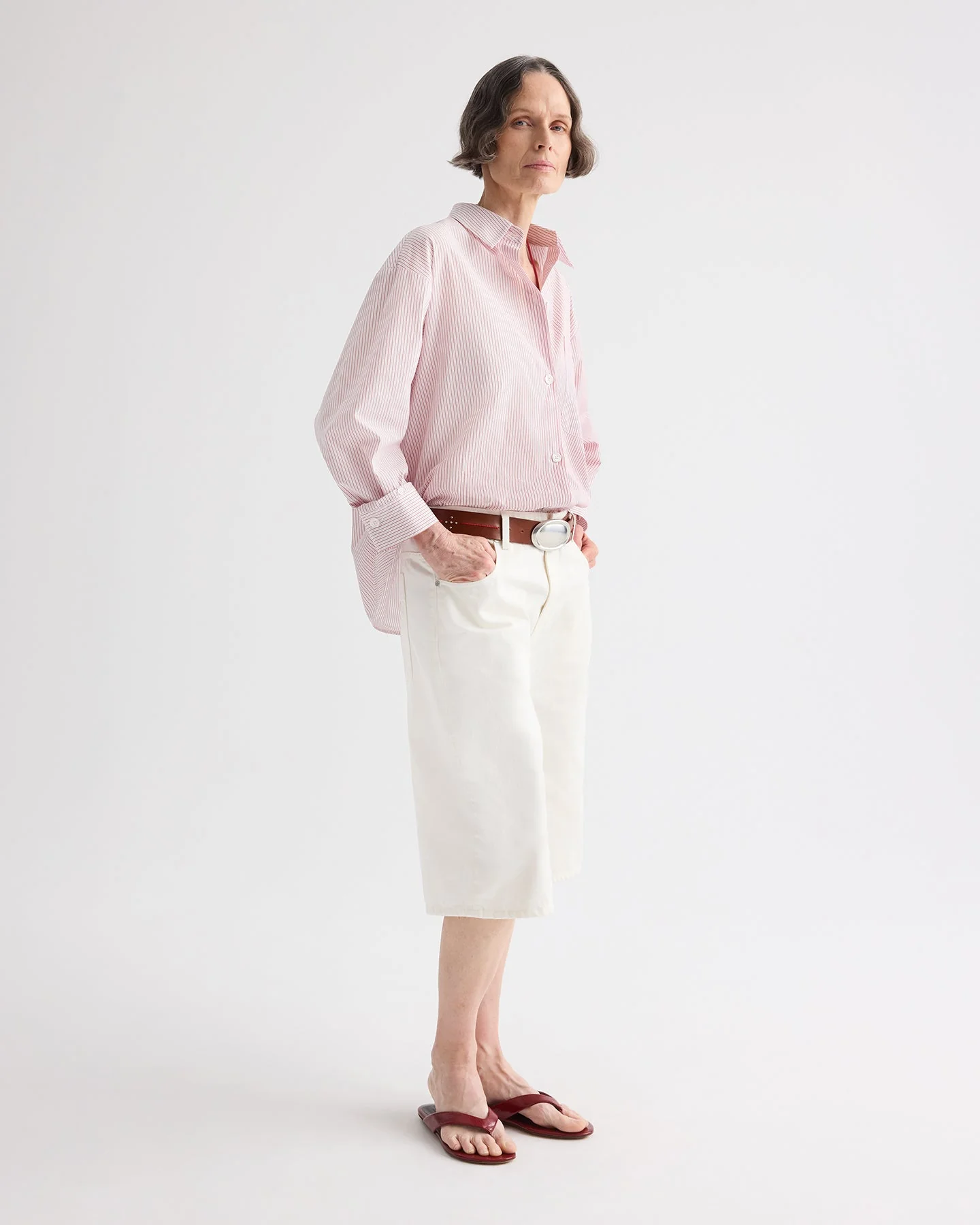TWP - Newest Earl Shirt in Cotton Stripes - Image 4