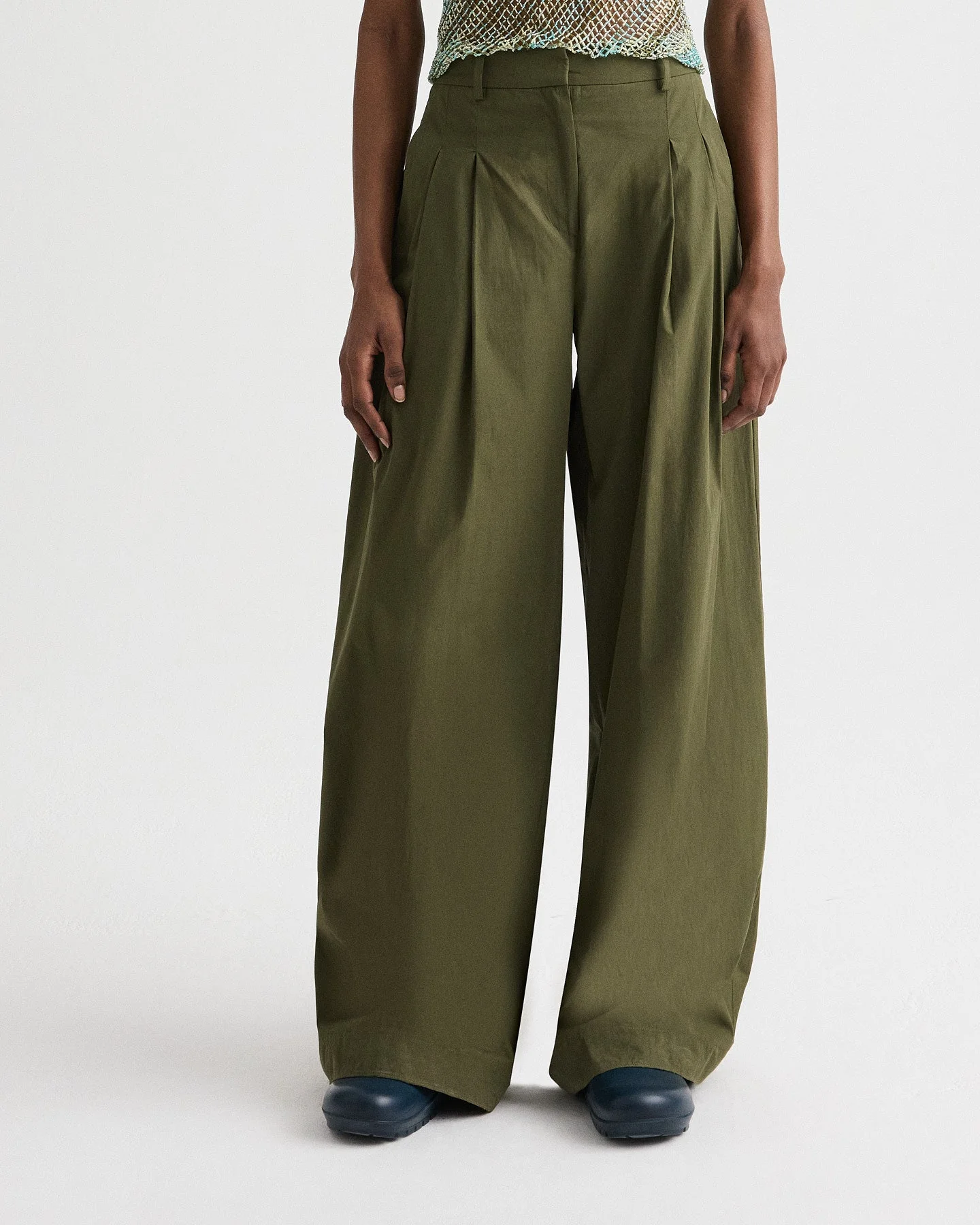 TWP - Next Didi Pant with Raw Hem in Vintage Washed Poplin - Image 2