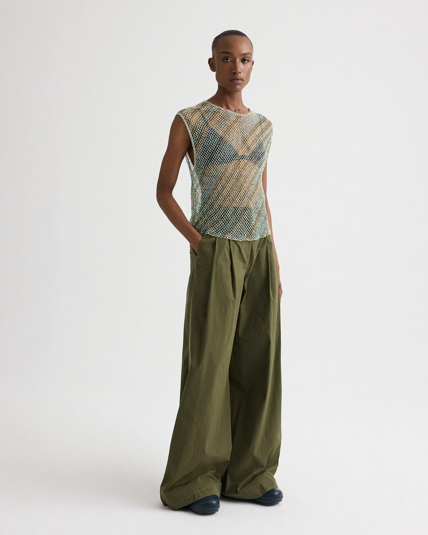 TWP - Next Didi Pant with Raw Hem in Vintage Washed Poplin - Image 4