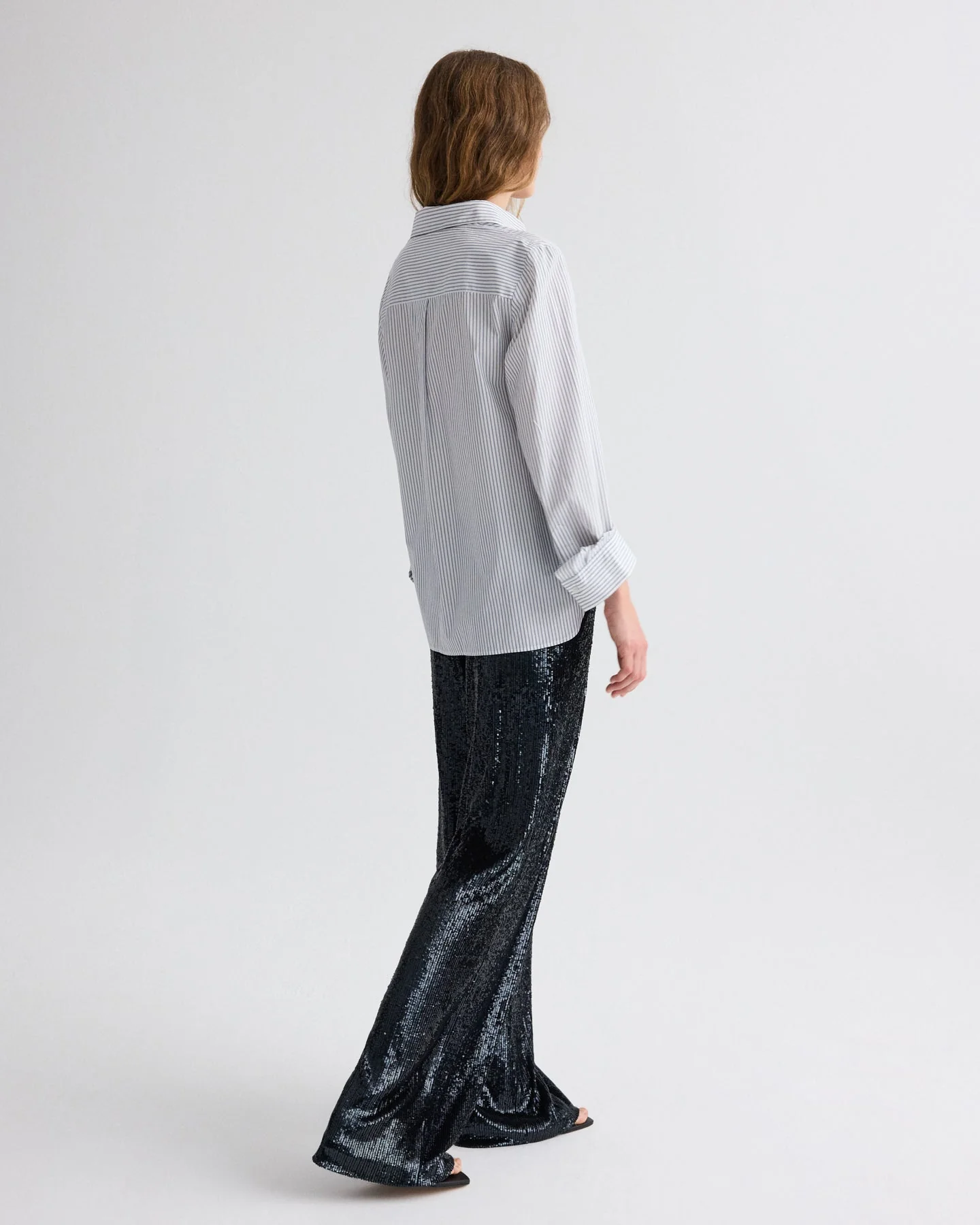 TWP - Next Morning Shirt in Micro Hairline Stripe - Image 5