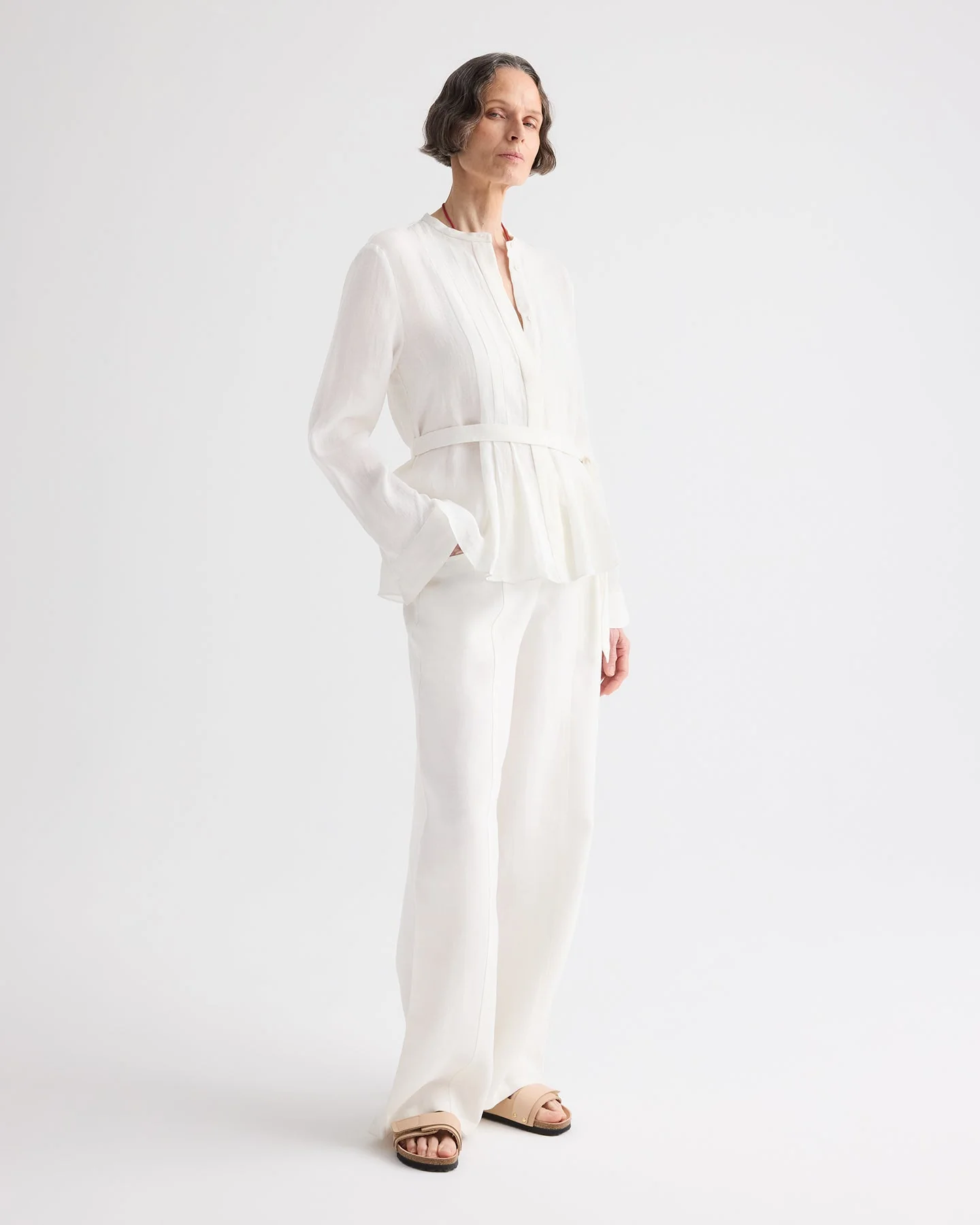 TWP - Pleated Poet Blouse in Delave Linen - Image 4