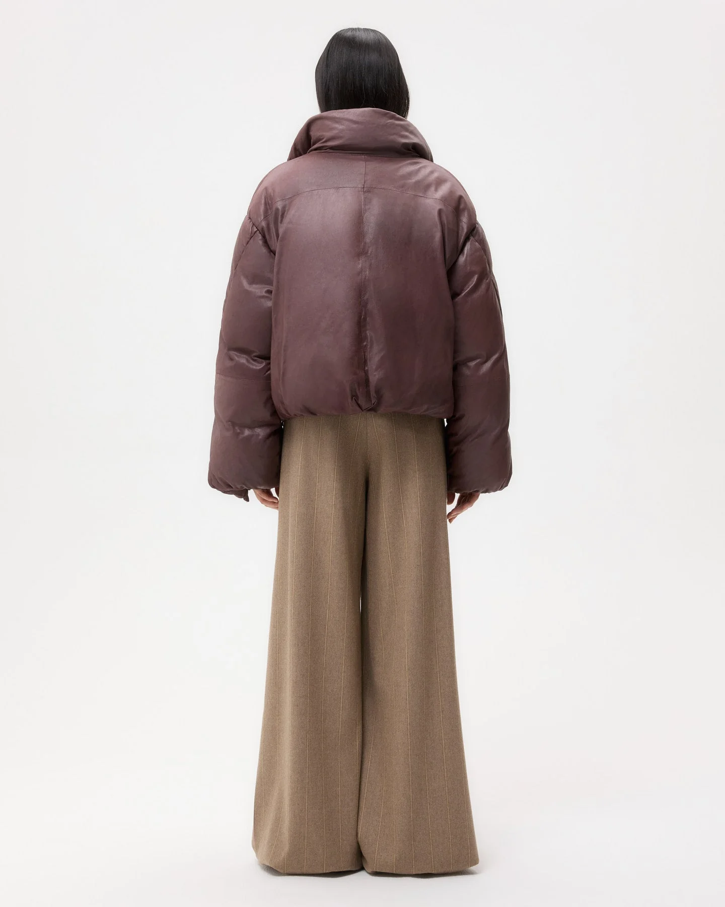 TWP - Puffer Raglan Jacket in Leather - Image 5
