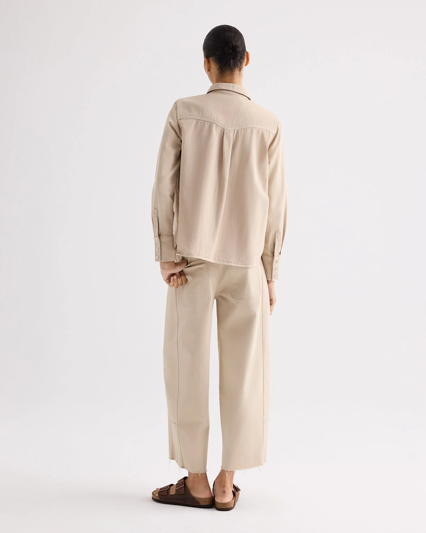 TWP - Ranchers Daughter Shirt in Japanese Natural Denim - Image 4