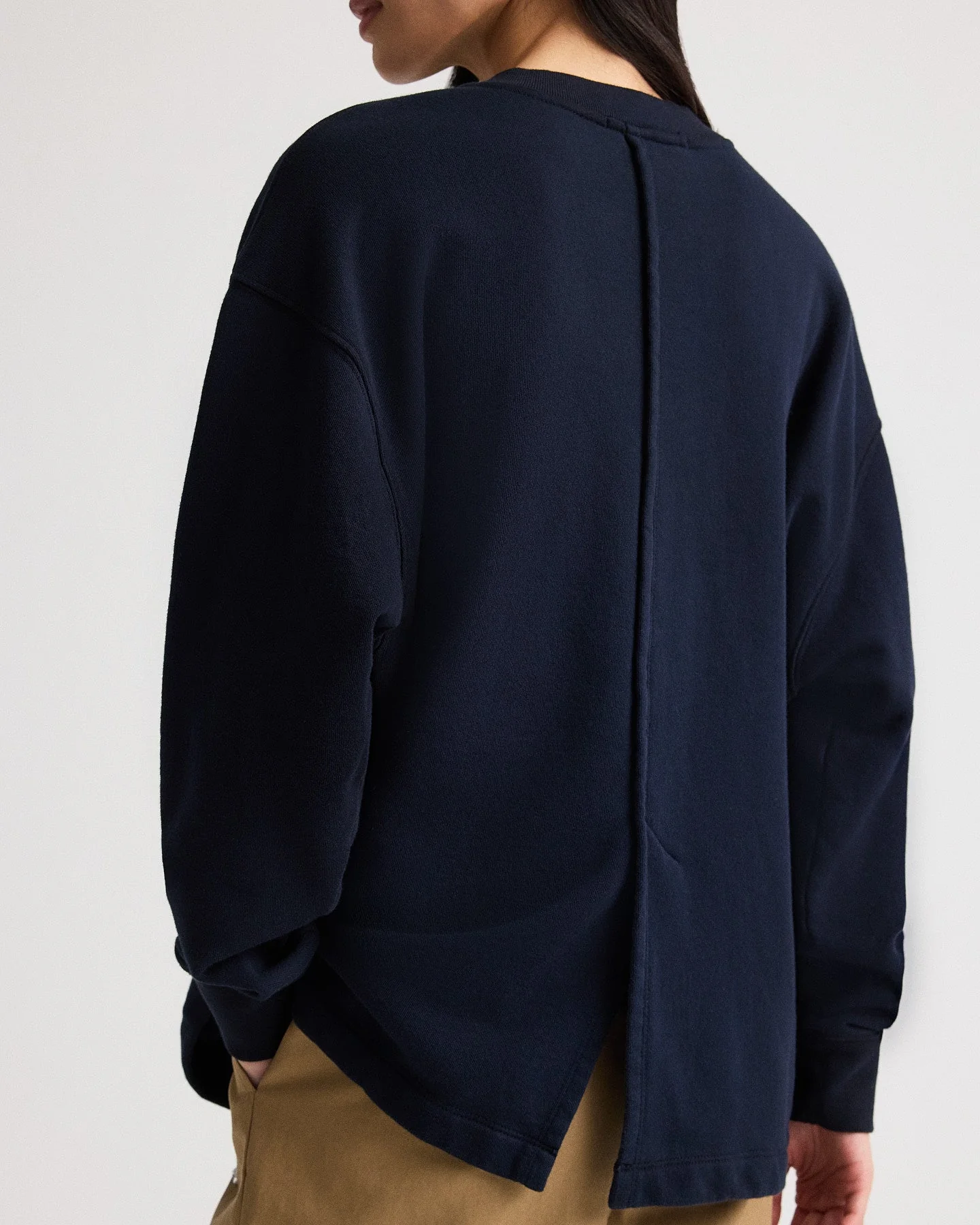 TWP - Relaxed V Neck Sweatshirt in Lightweight Sweatshirt - Image 5
