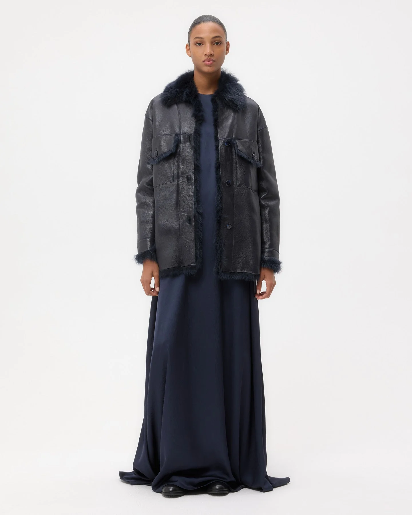 TWP - Reversible Aspen Jacket in Shearling - Image 4