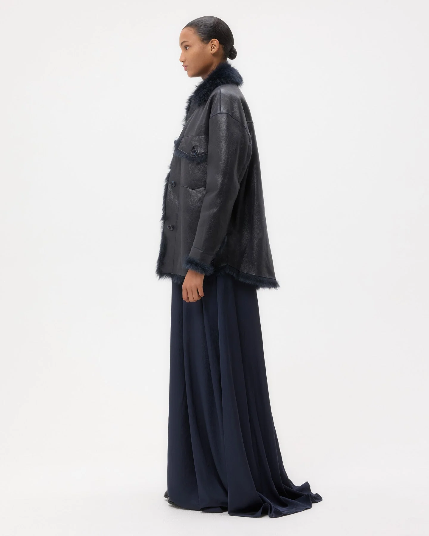 TWP - Reversible Aspen Jacket in Shearling - Image 5