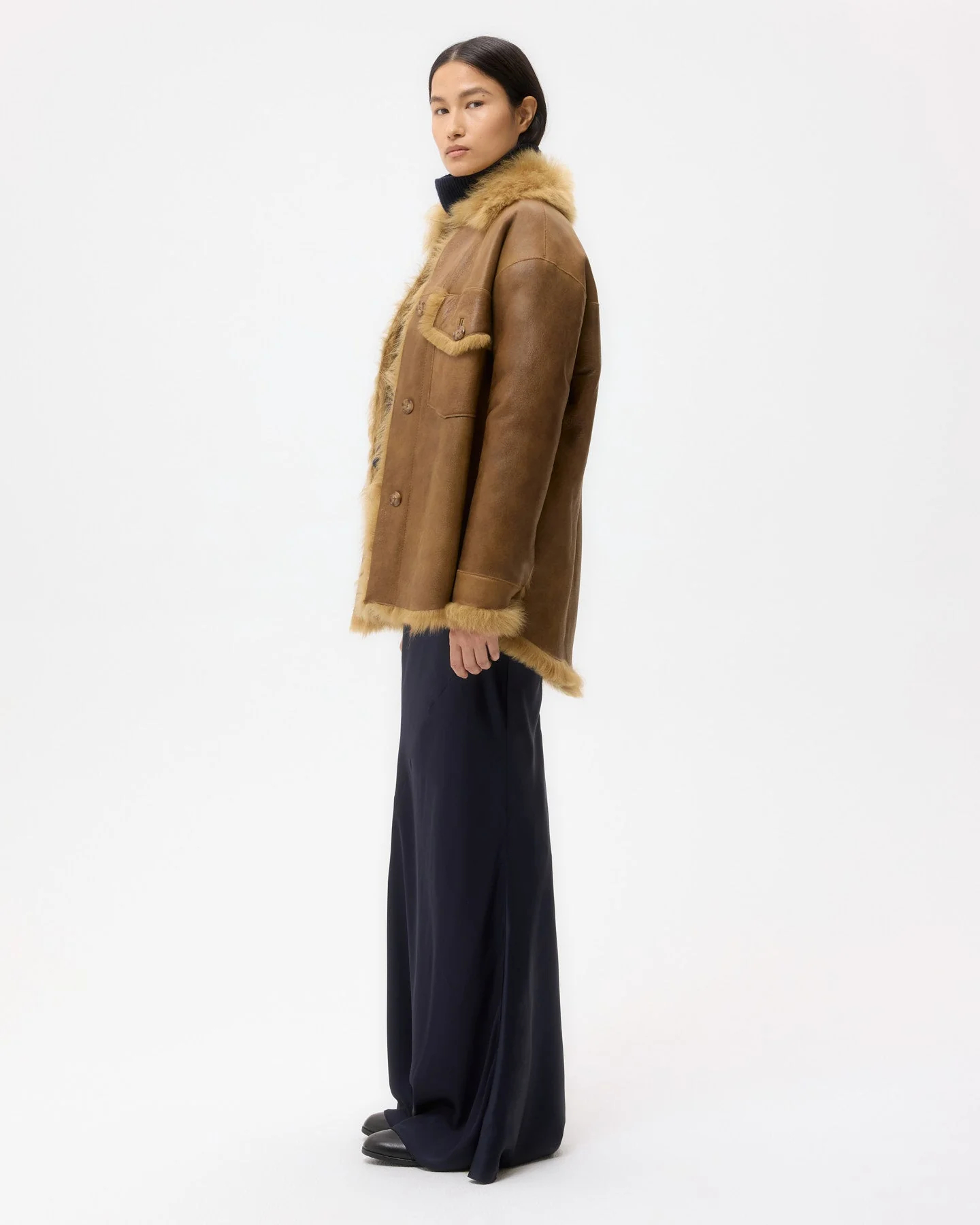 TWP - Reversible Aspen Jacket in Shearling - Image 5