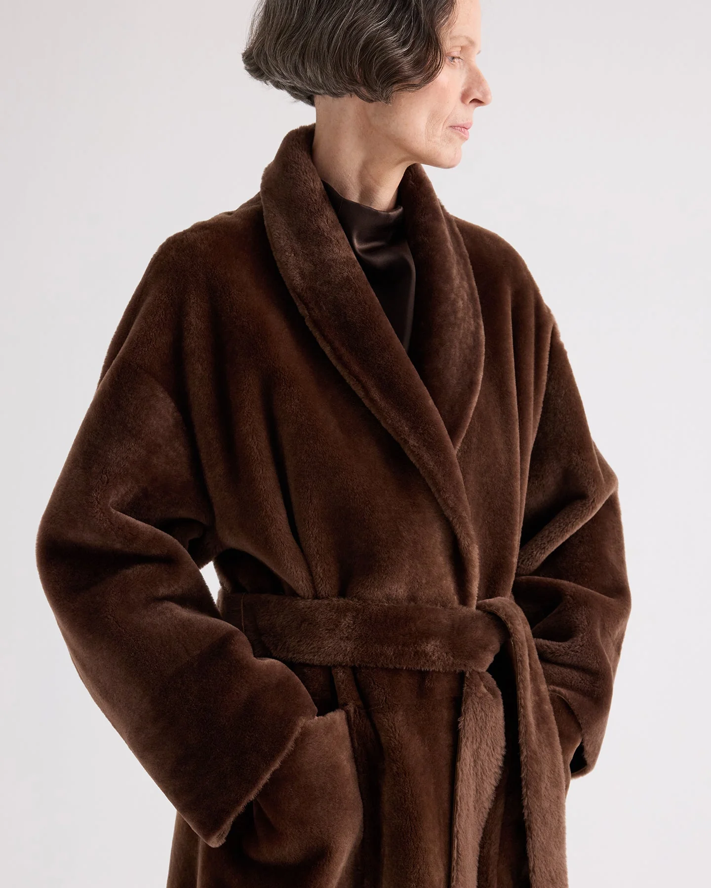 TWP - Reversible Em Coat in Shearling - Image 4