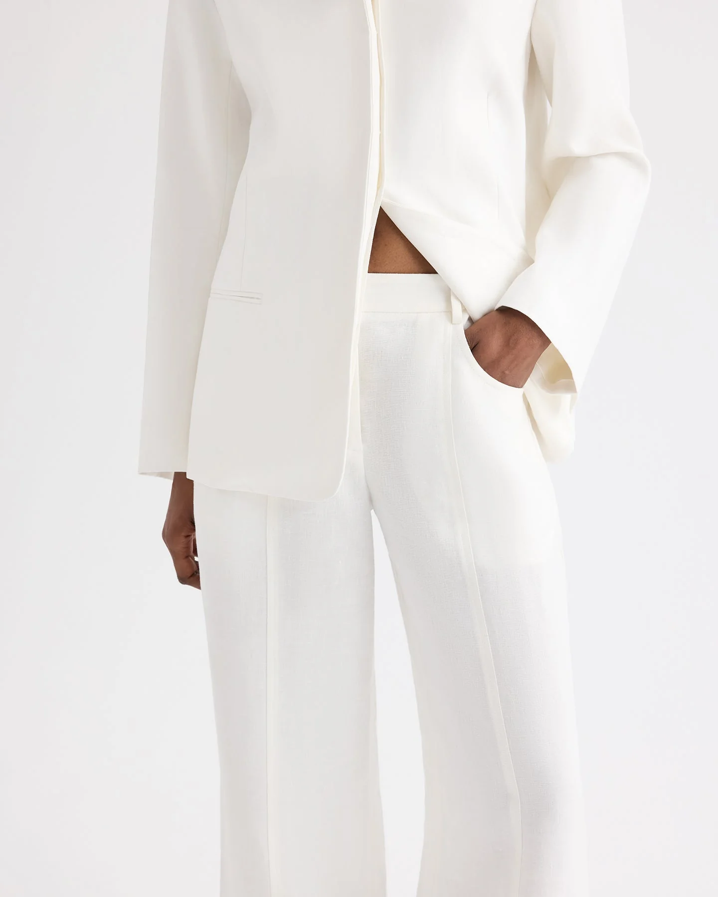 TWP - Slim Demie Pant in Washed Linen - Image 2