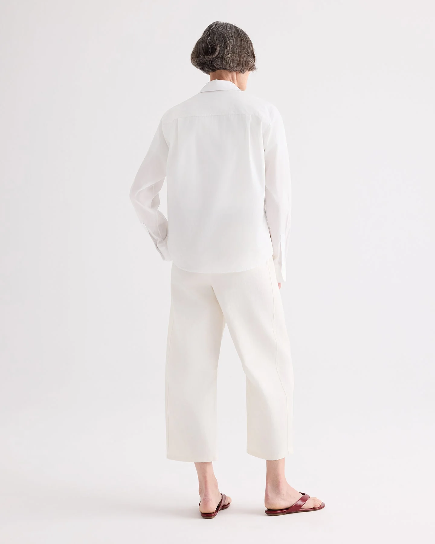 TWP - Slouchy Bf Trouser in Cotton Linen Twill - Image 5
