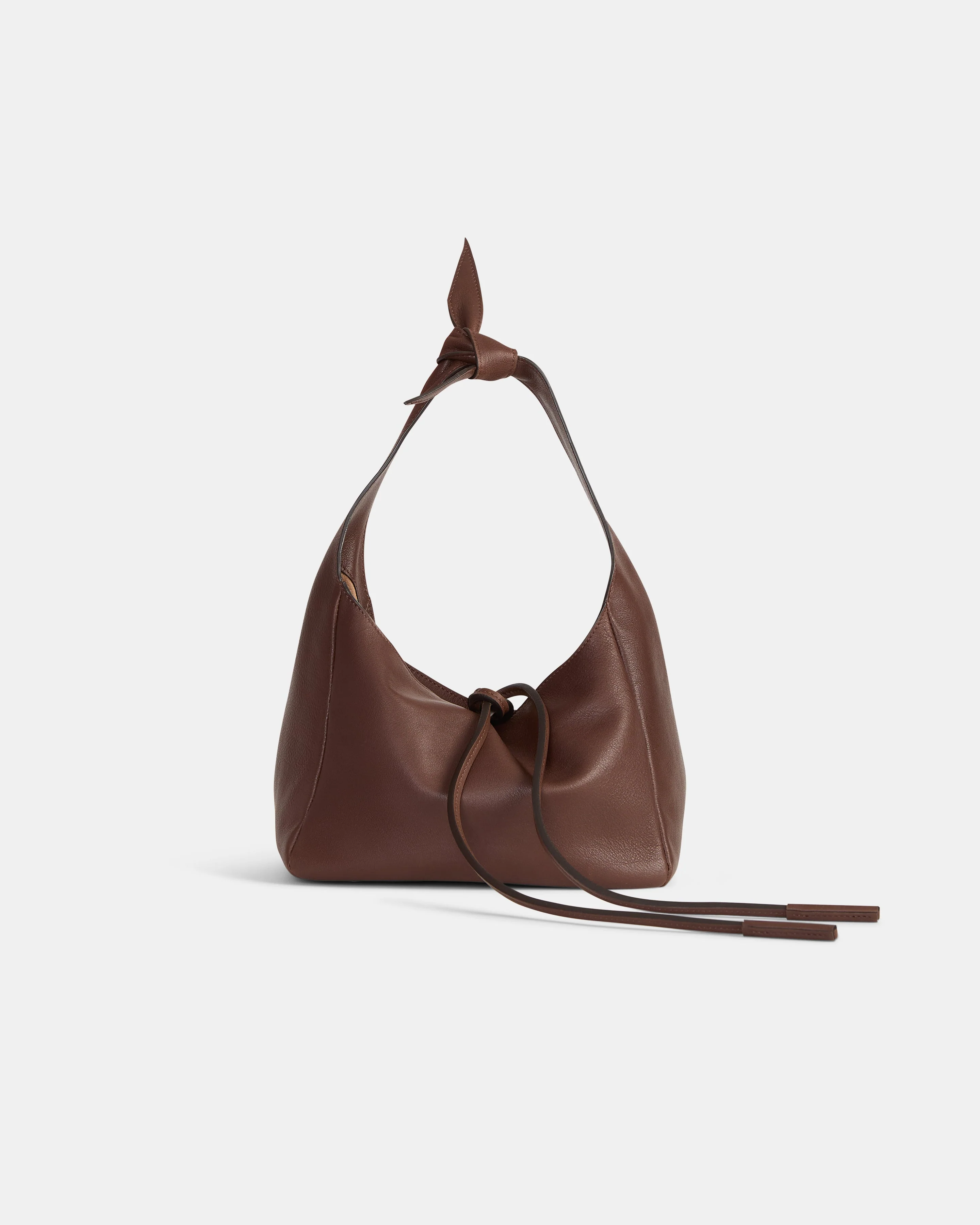 TWP - Small Fisherman Bag with Ties in Leather