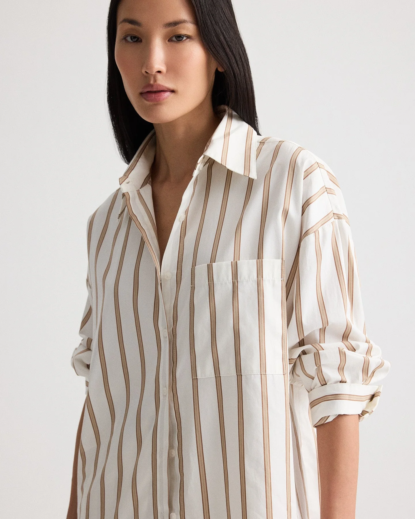 TWP - Something Borrowed Shirt in Yarn Dye Superpop - Image 2