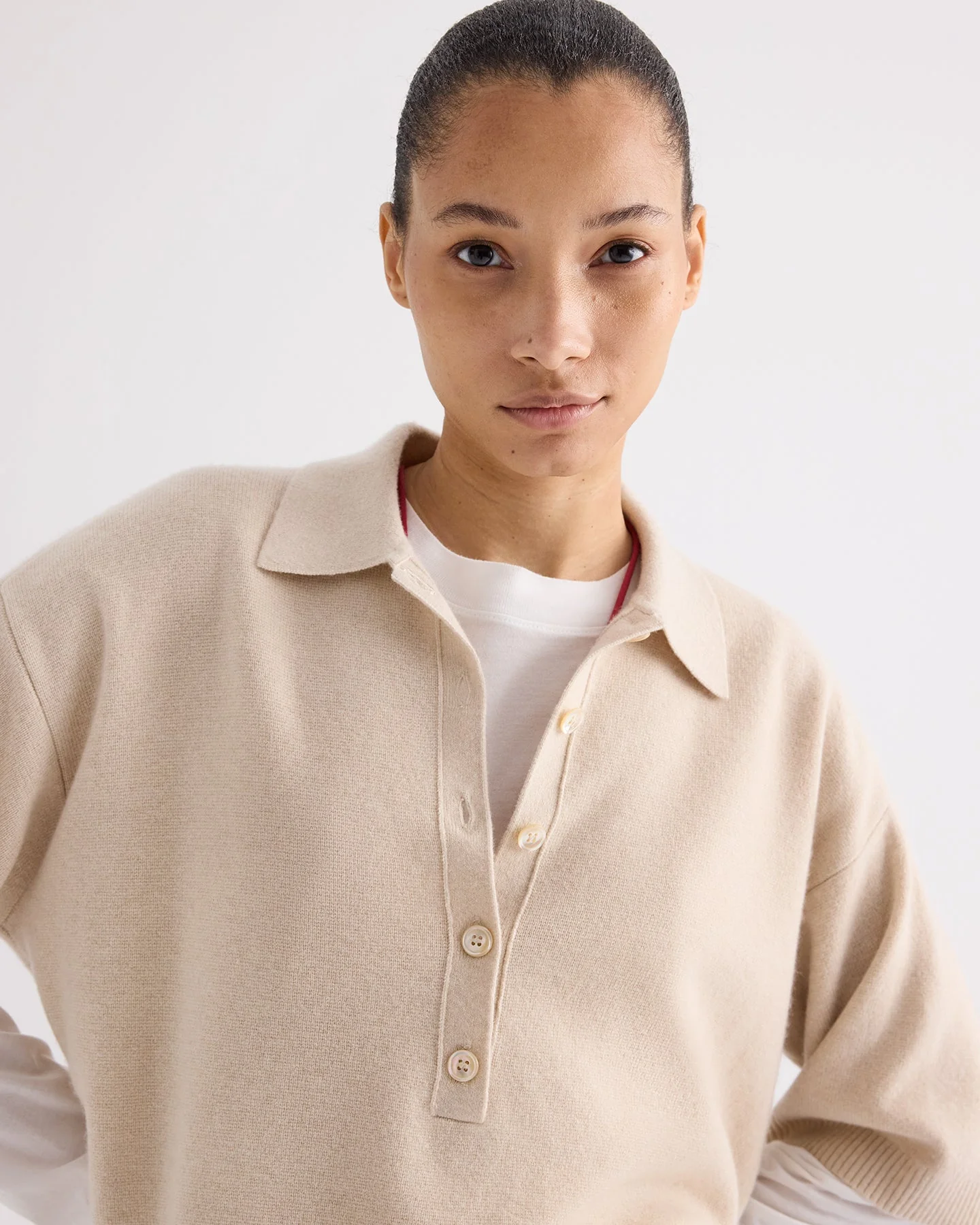 TWP - SS Polo Sweater in Italian Cashmere - Image 2