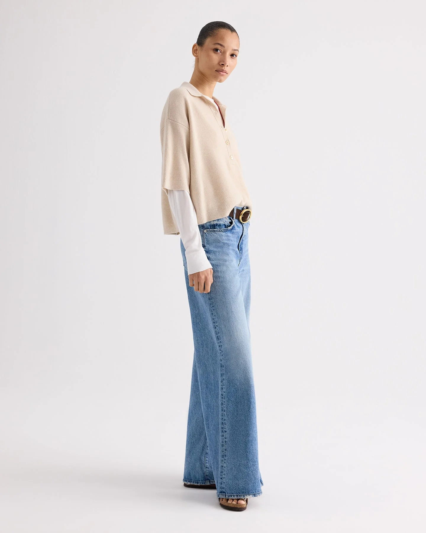 TWP - SS Polo Sweater in Italian Cashmere - Image 4