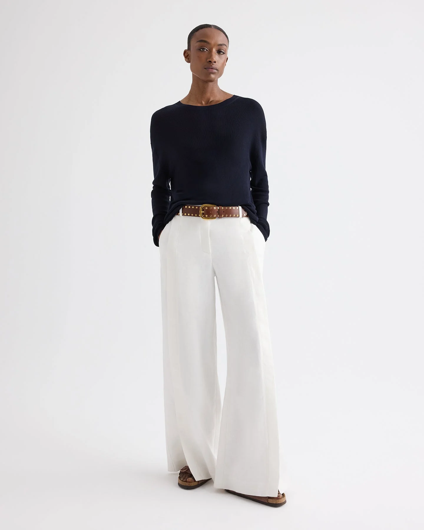 TWP - Studded Belt in Vachetta Leather - Image 2