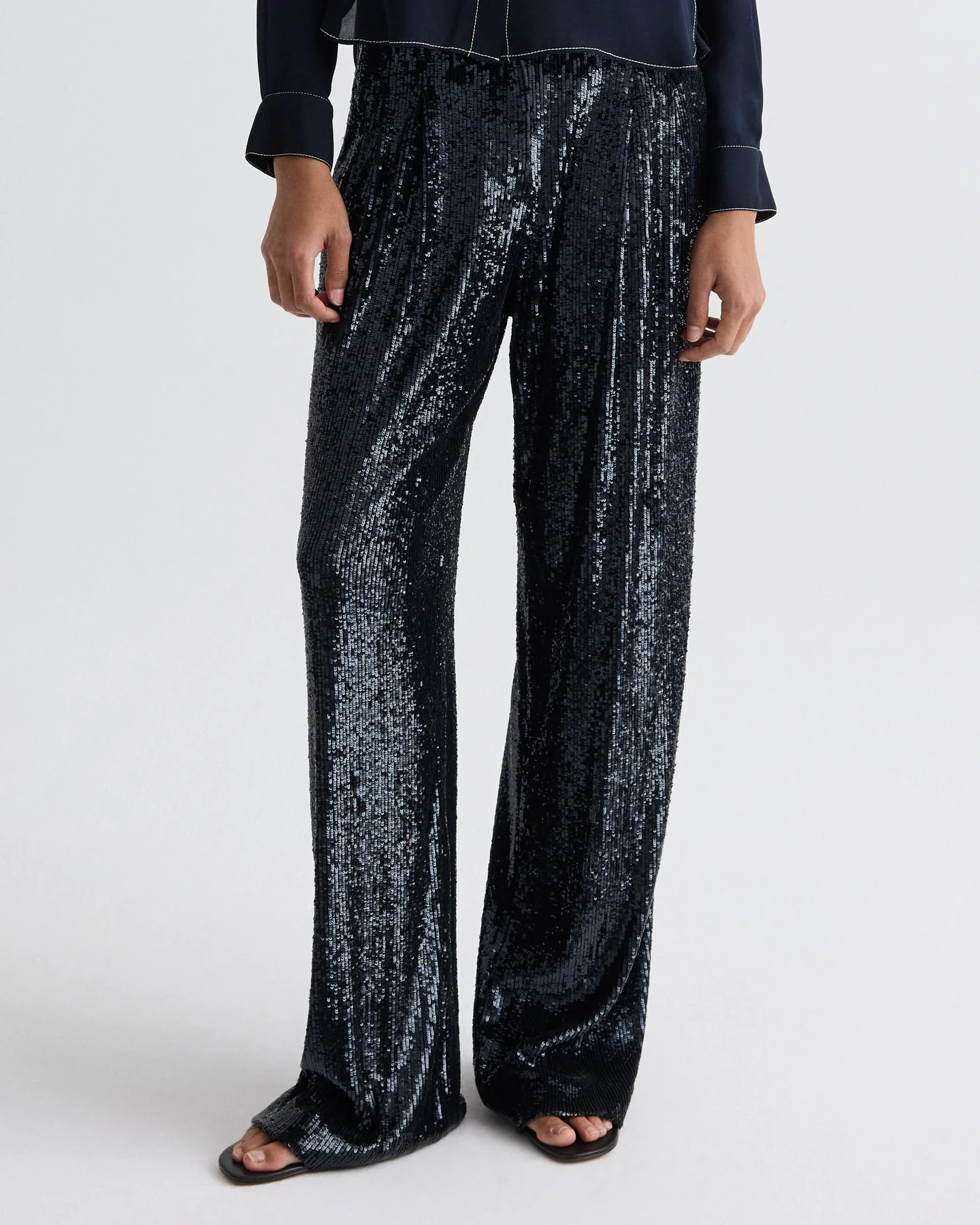 TWP - Sulli Pant in Stripe Sequin Mesh