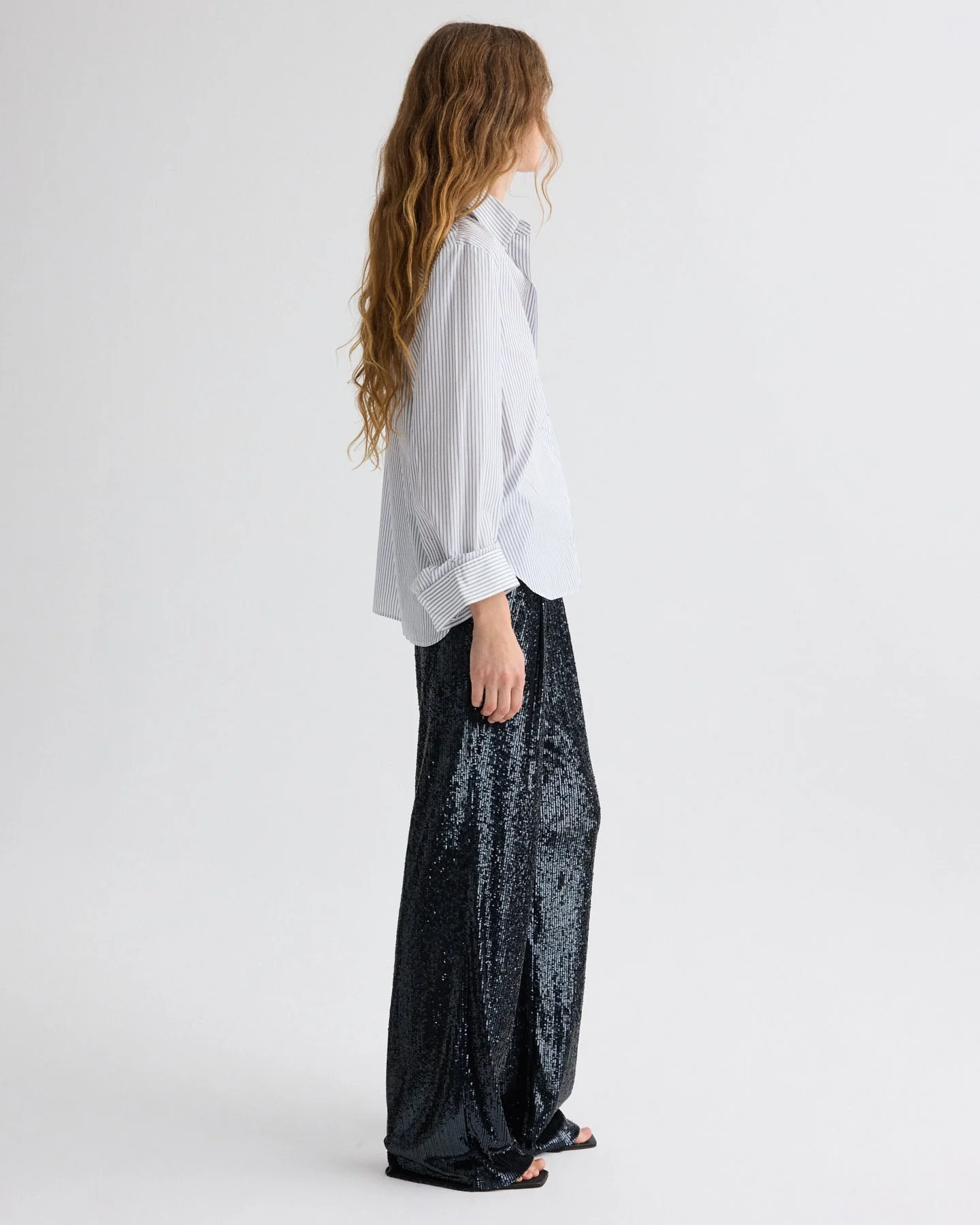 TWP - Sulli Pant in Stripe Sequin Mesh - Image 5