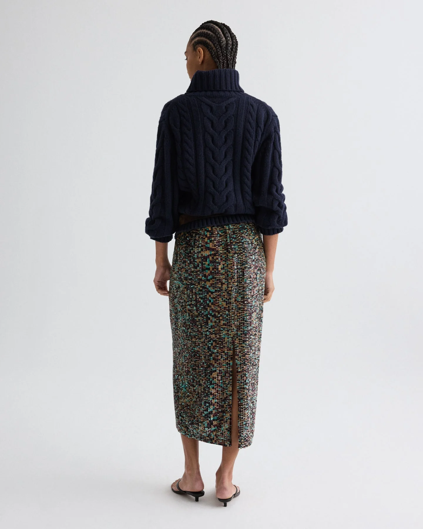 TWP - Sylkie Skirt in Sequin Abstract Sequins - Image 5