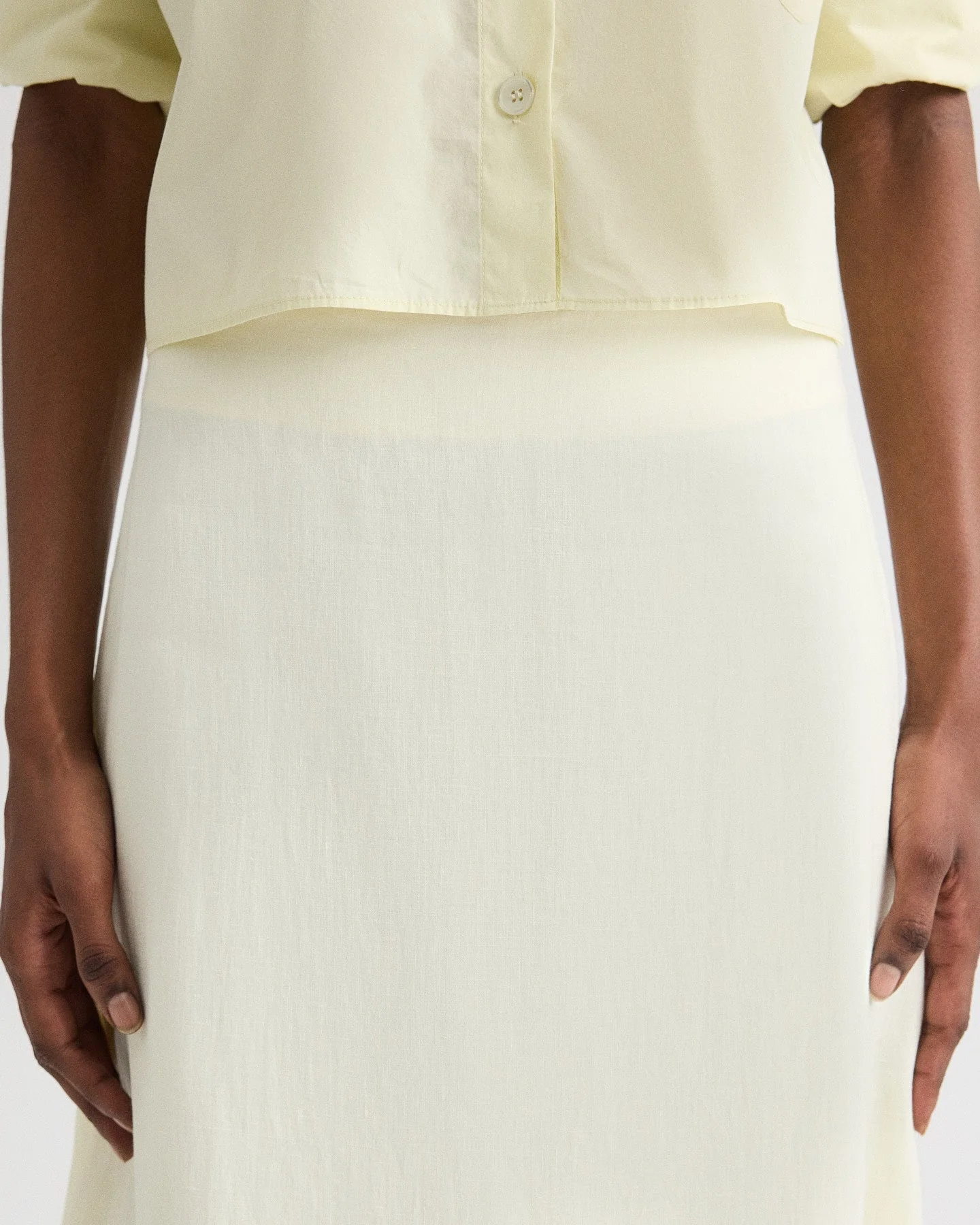 TWP - The A - Line Skirt in Fluid Linen Shirting - Image 2