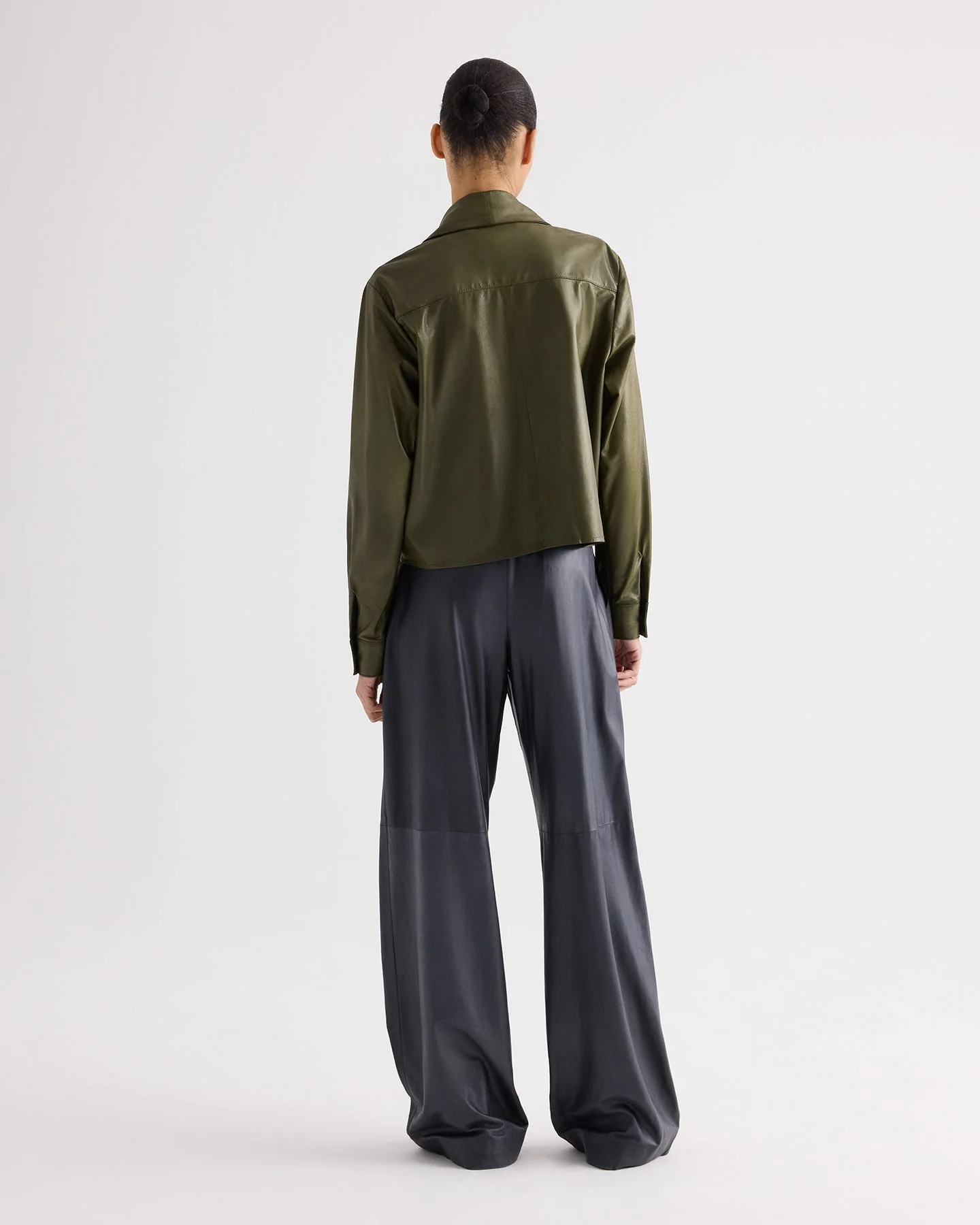 TWP - Tied Up In You Top in Paper Leather - Image 5
