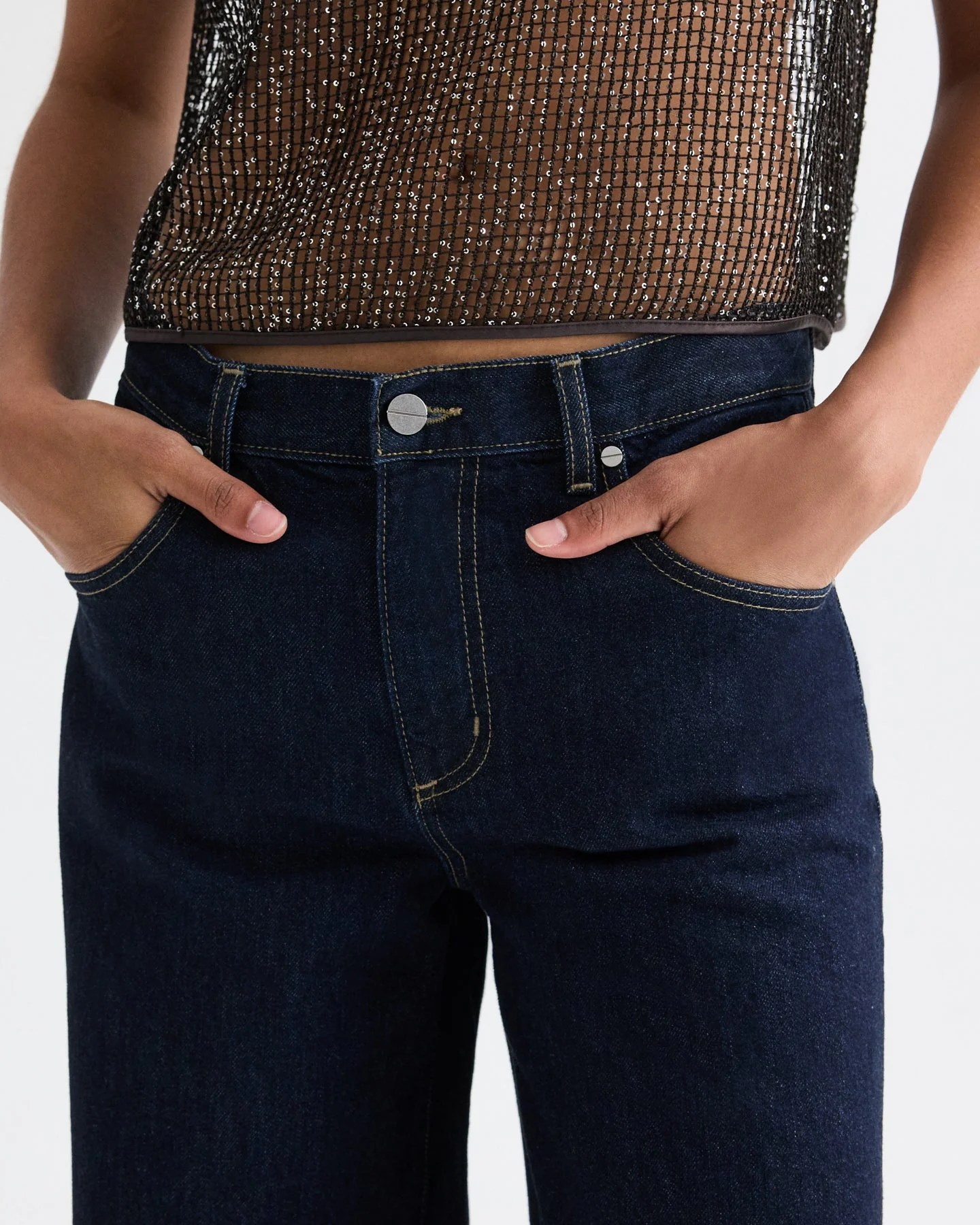 TWP - Tiny Dancer Jean in Denim - Image 4