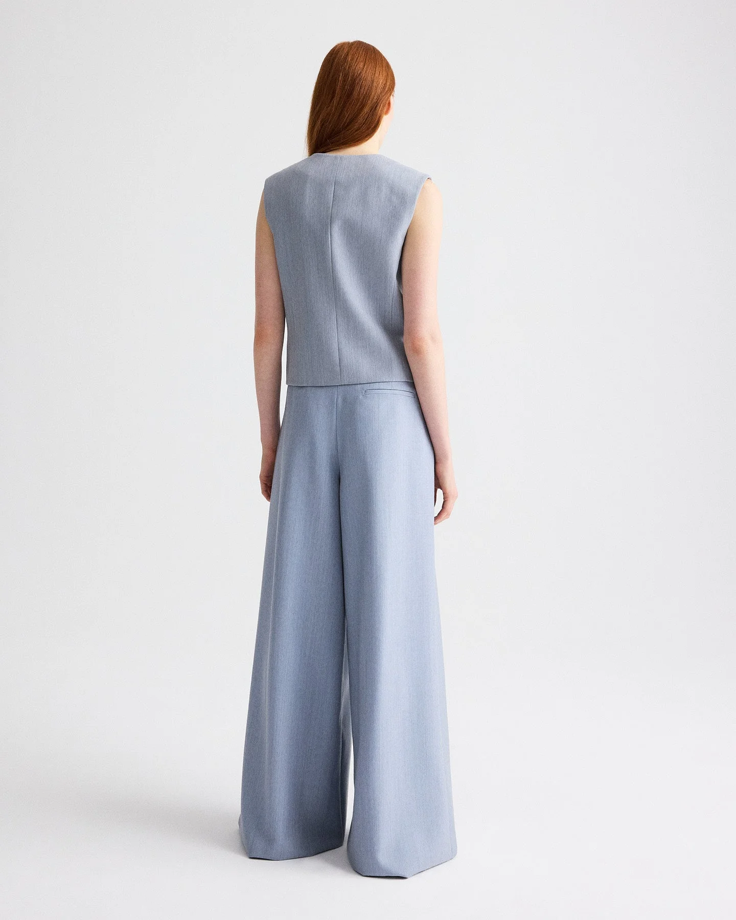 TWP - Tyler Vest in Compact Wool Suiting - Image 5