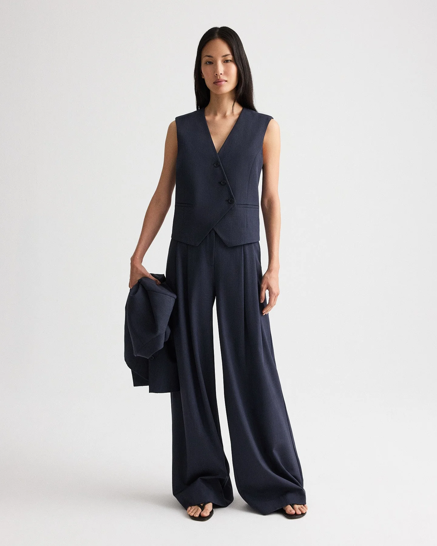 TWP - Tyler Vest in Italian Wool Twill - Image 3