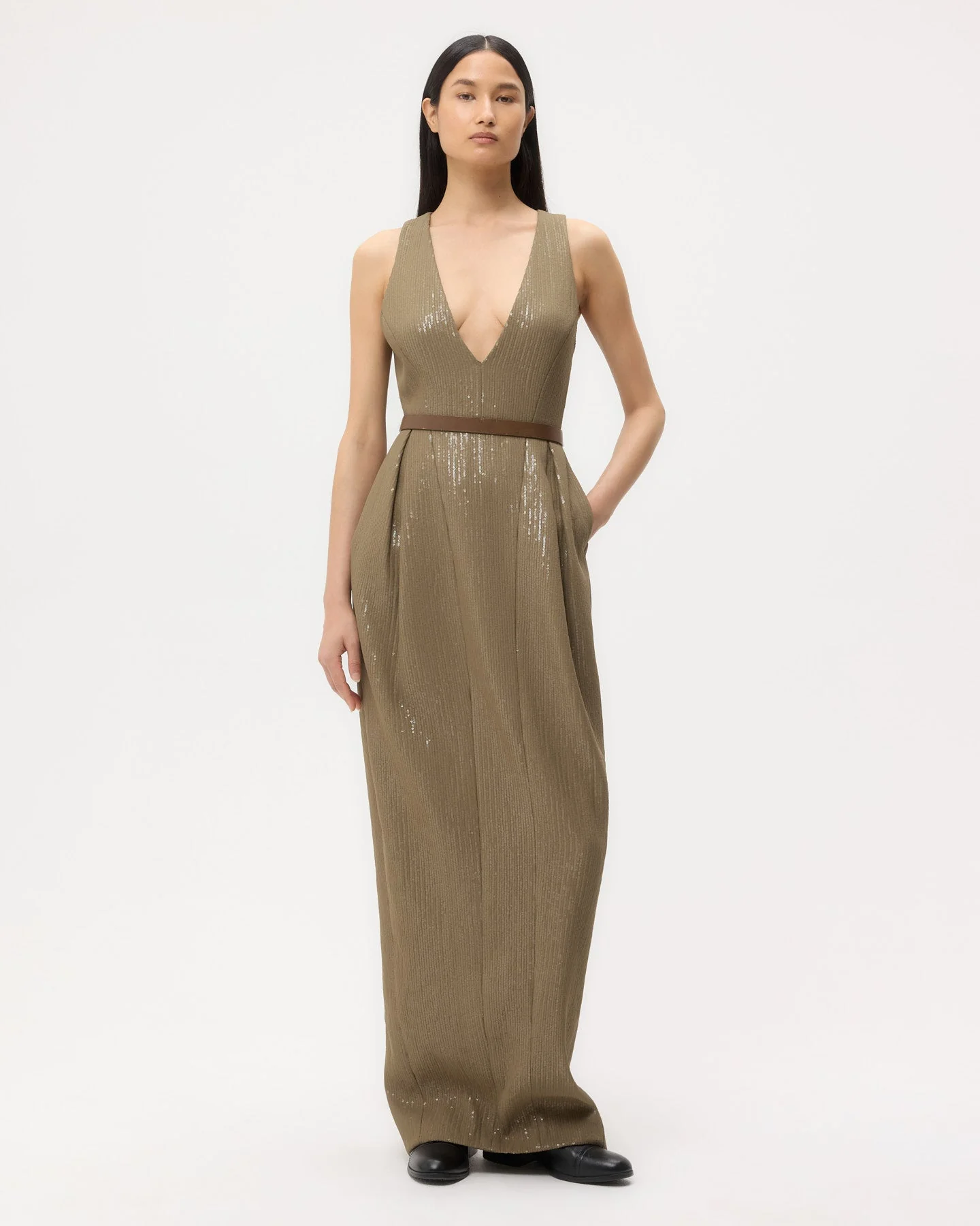 TWP - Used to Love Me A Lot Dress in Chiffon Encased Paillettes