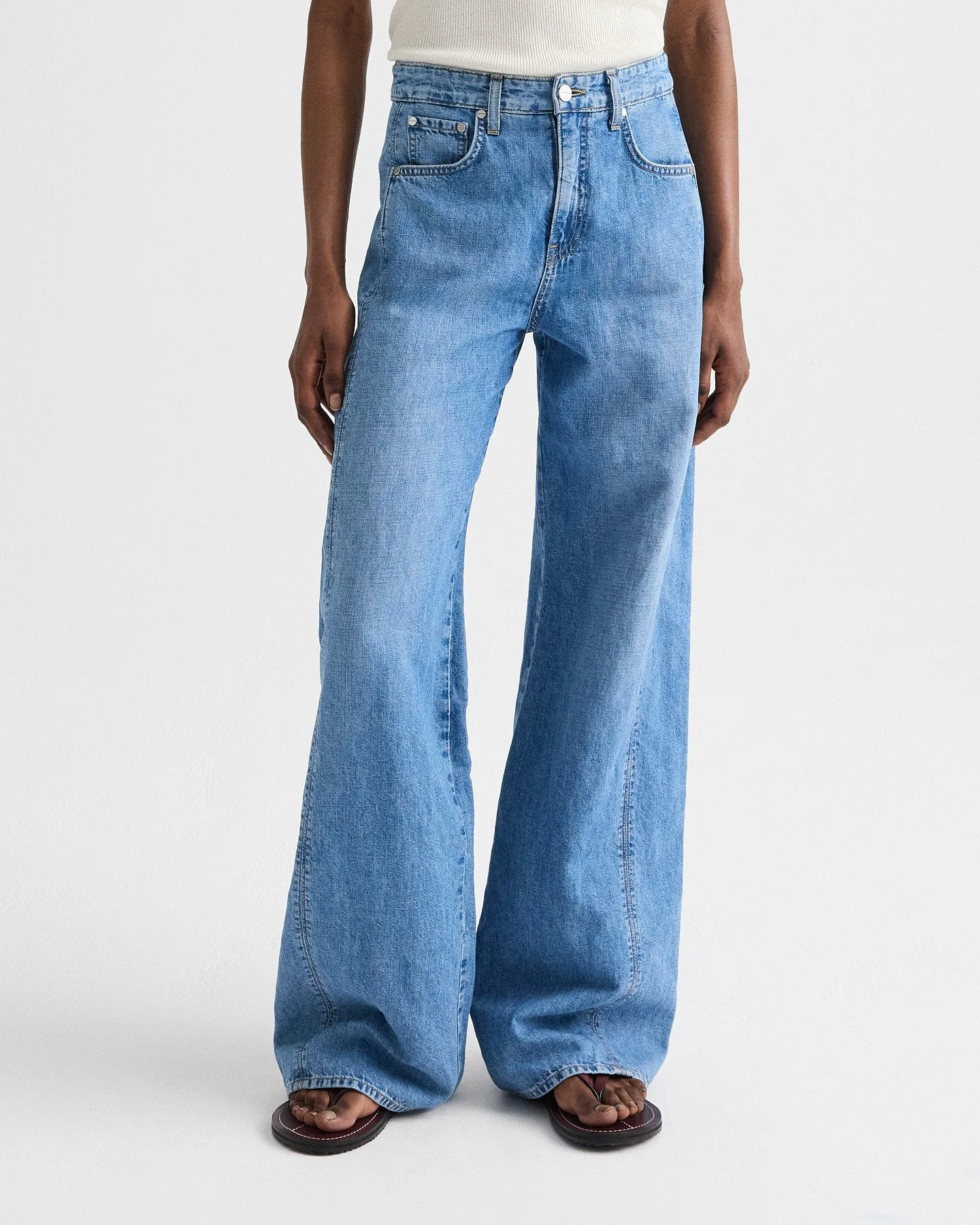TWP - West 11th St. Jean in Linen Cotton Denim - Image 2
