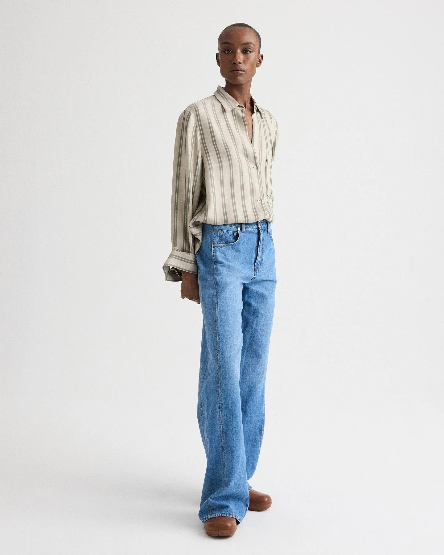TWP - West 11th St. Jean in Linen Cotton Denim - Image 2