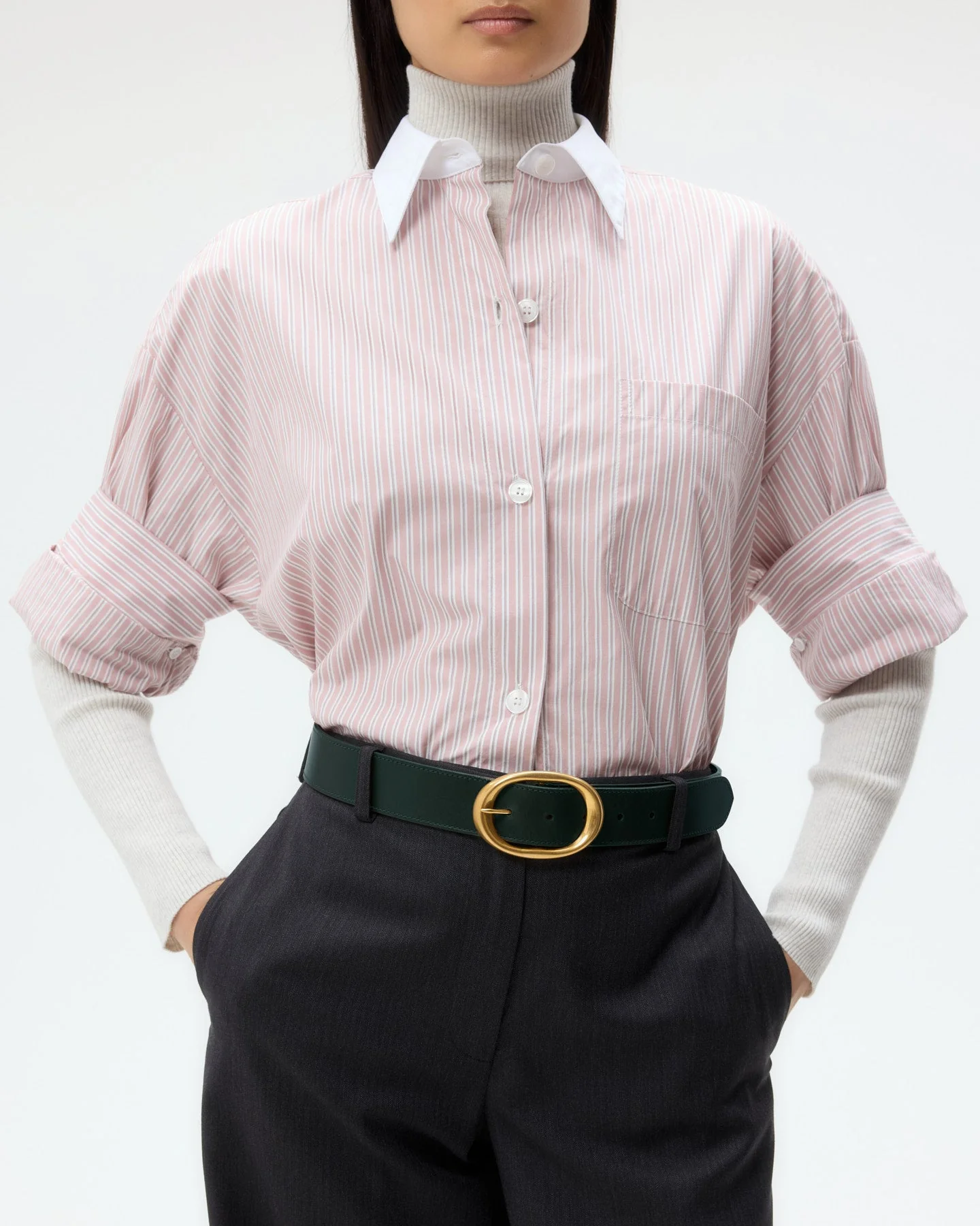 TWP - Wide Belt in Leather - Image 2